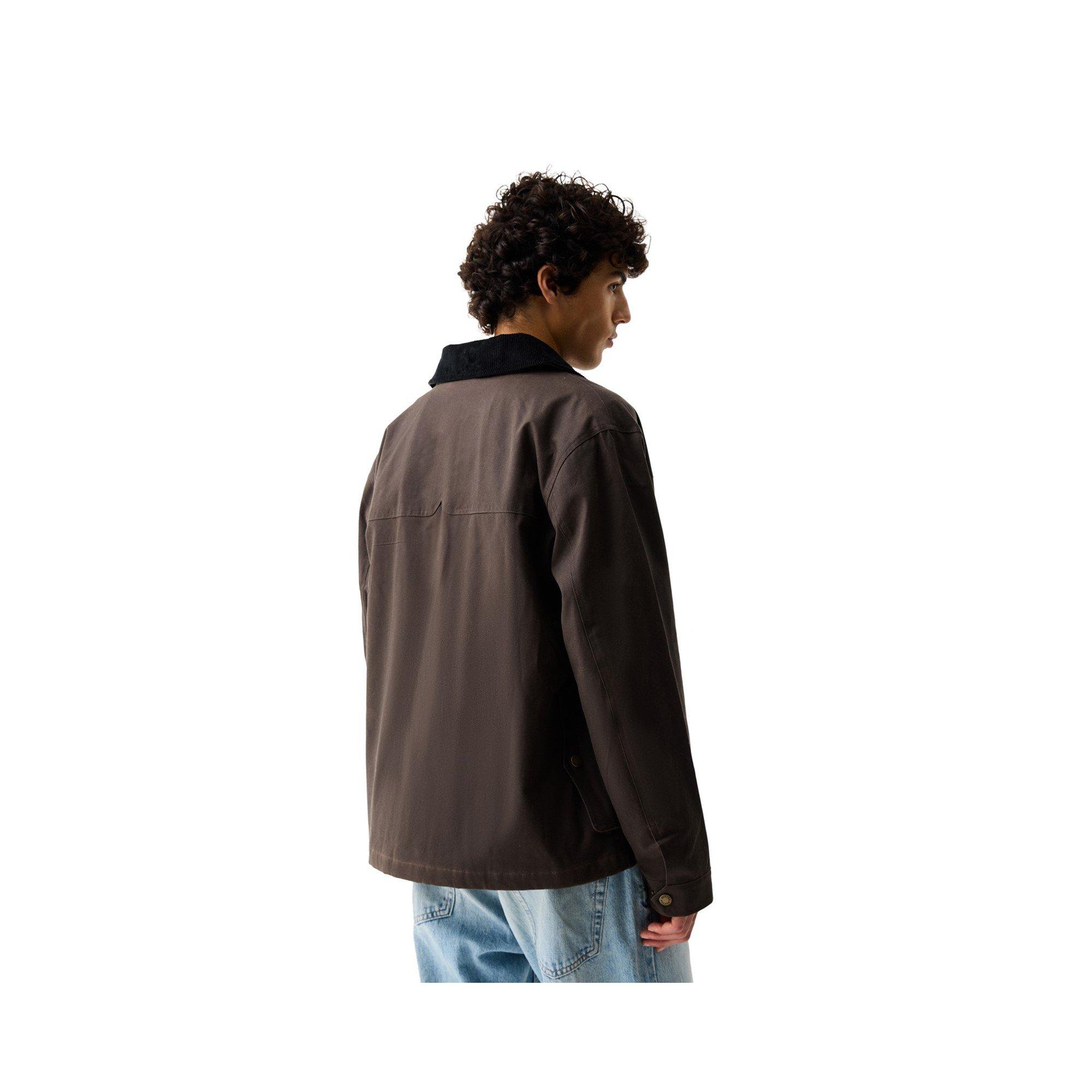 Chocolate Brown - Hunter - DUGGAN OVERSIZED WAXED JACKET - 4