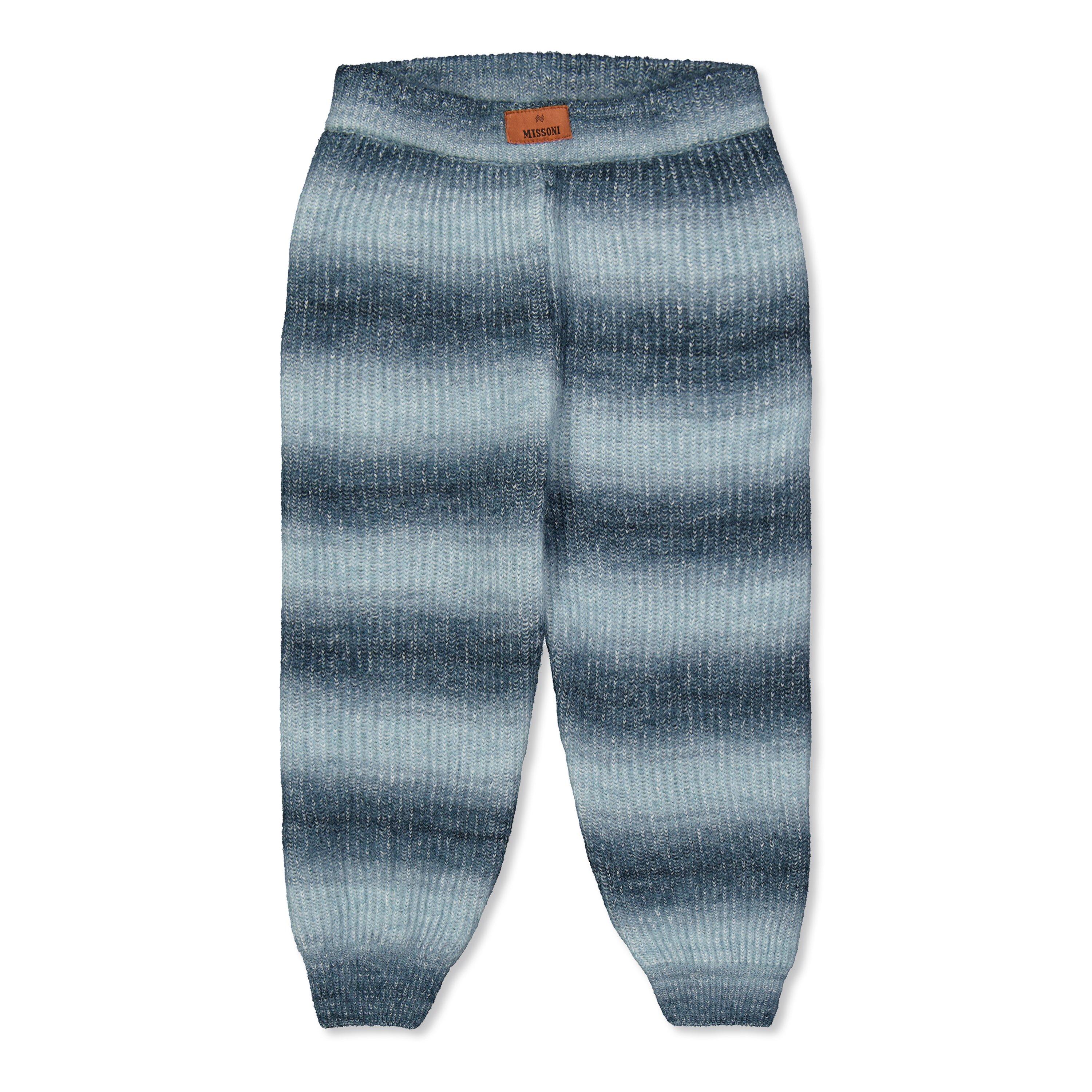 Grey - Missoni - Kids' Ombre Effect Striped Knitted Trousers - 1