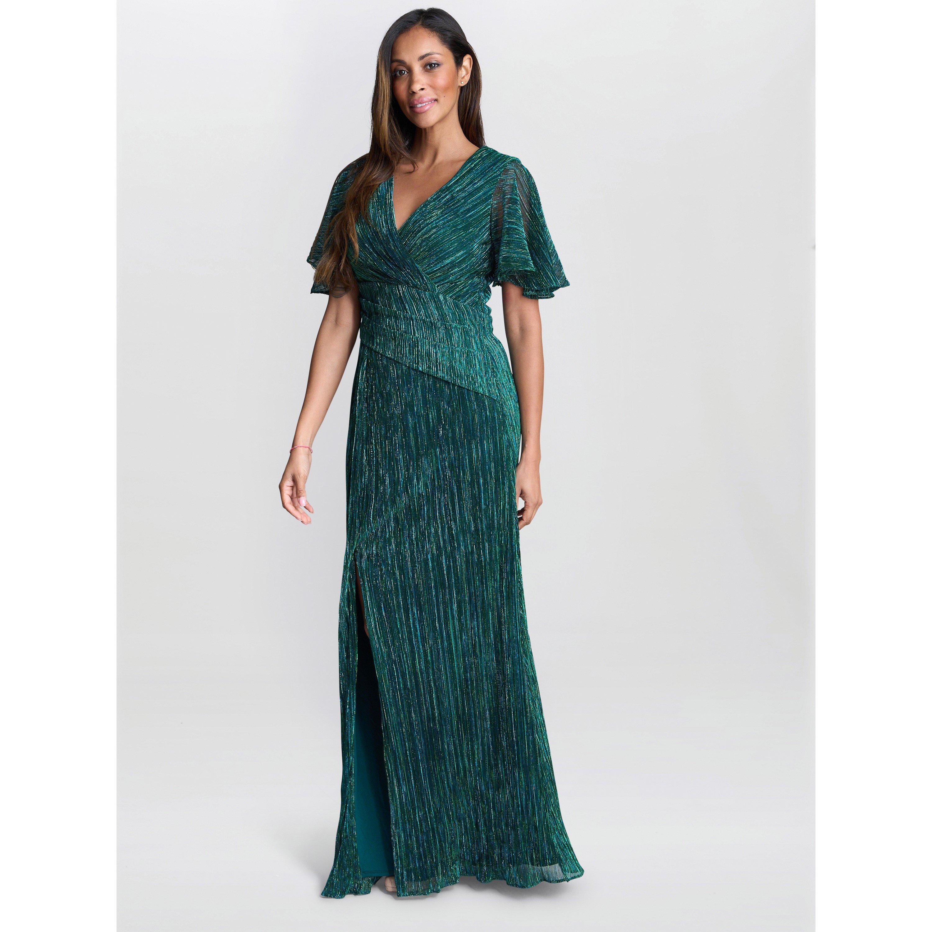 Jade - Gina Bacconi - Liz Metallic Knit Maxi Dress - 2