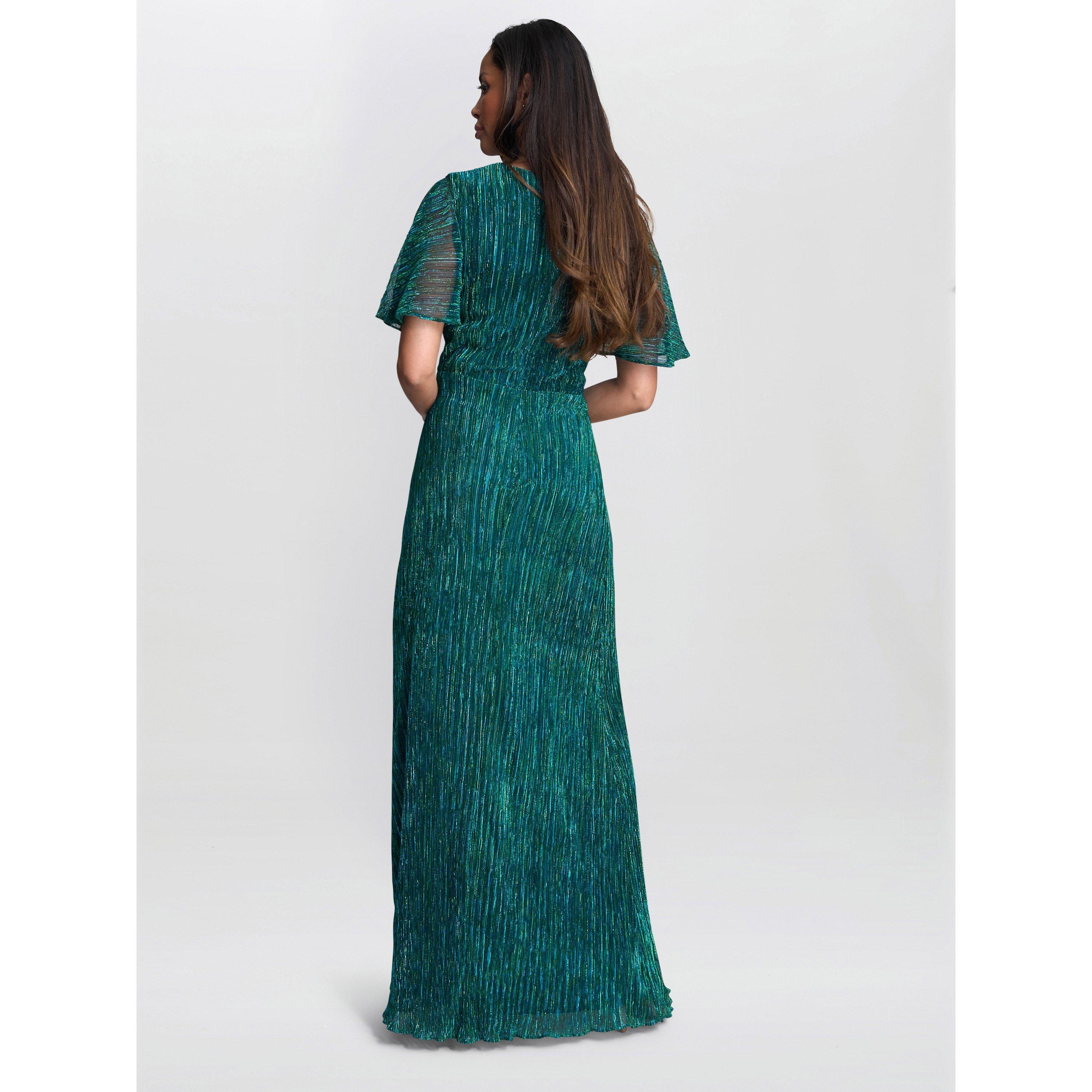 Jade - Gina Bacconi - Liz Metallic Knit Maxi Dress - 3