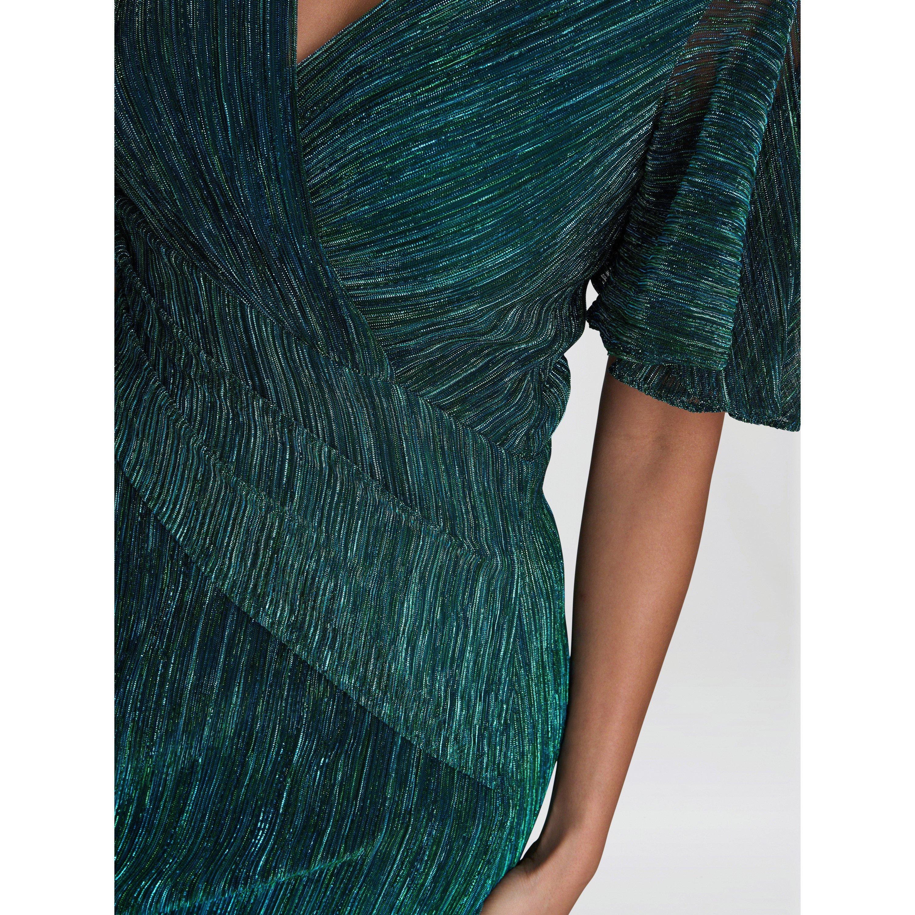 Jade - Gina Bacconi - Liz Metallic Knit Maxi Dress - 6