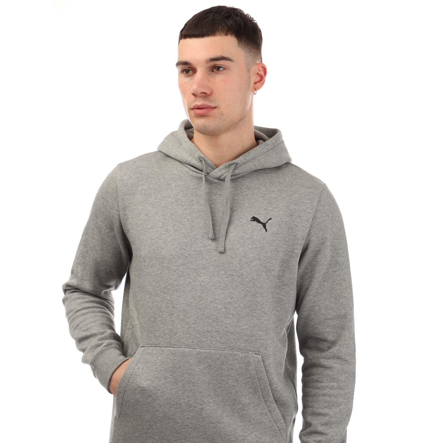 Grey - Puma - Small Logo Hoodie - 2