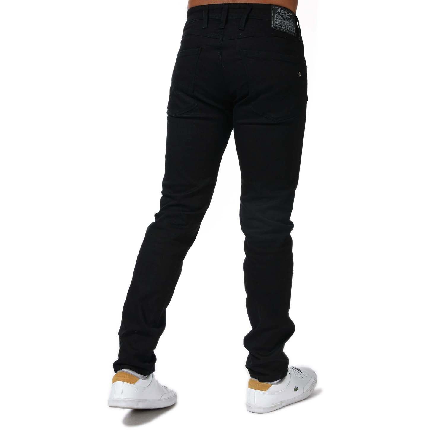 Black - Replay - Anbass Slim-Fit Jeans - 2