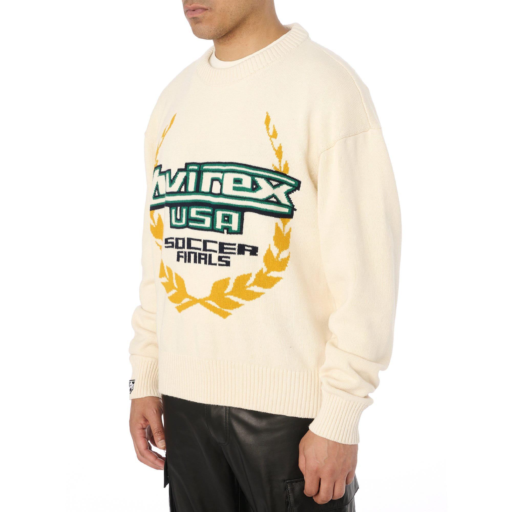 White - Avirex - Soccer League Crewneck Sweatshirt - 5