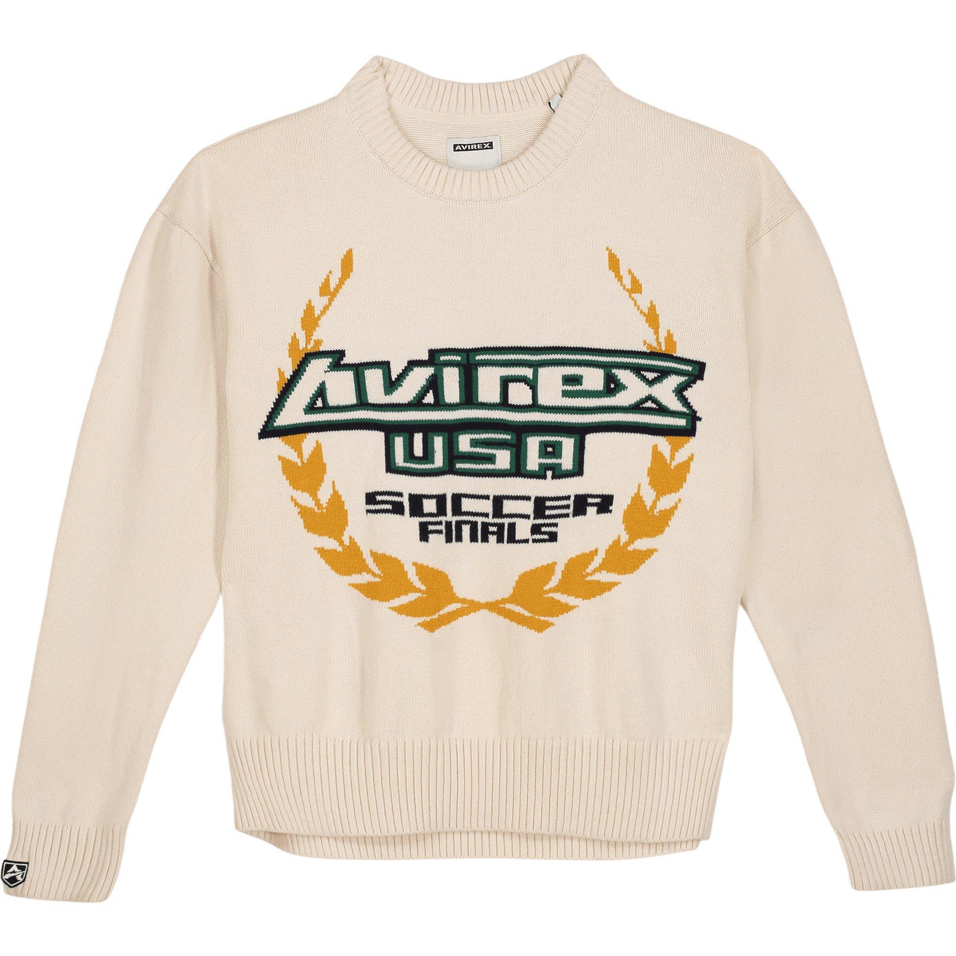 White - Avirex - Soccer League Crewneck Sweatshirt - 6