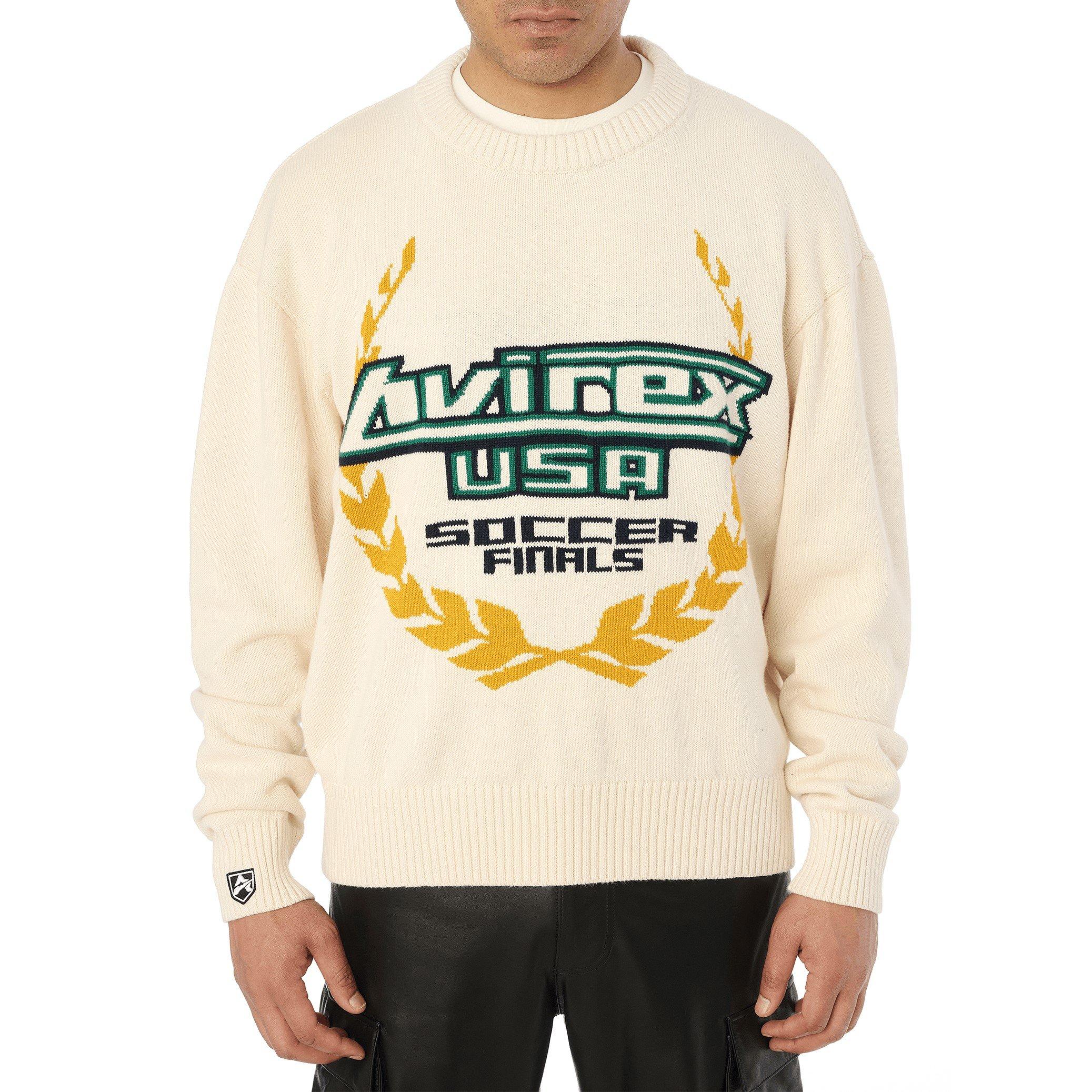 White - Avirex - Soccer League Crewneck Sweatshirt - 7