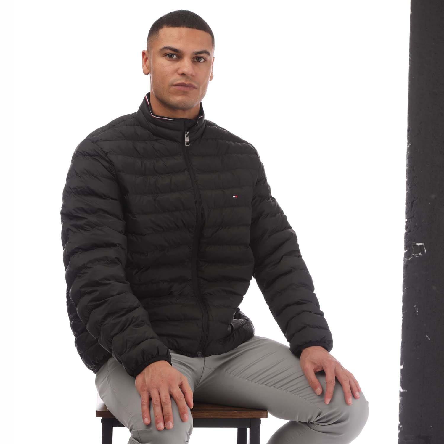 Black - Tommy Hilfiger - Packable Recycled Quilted Jacket - 4