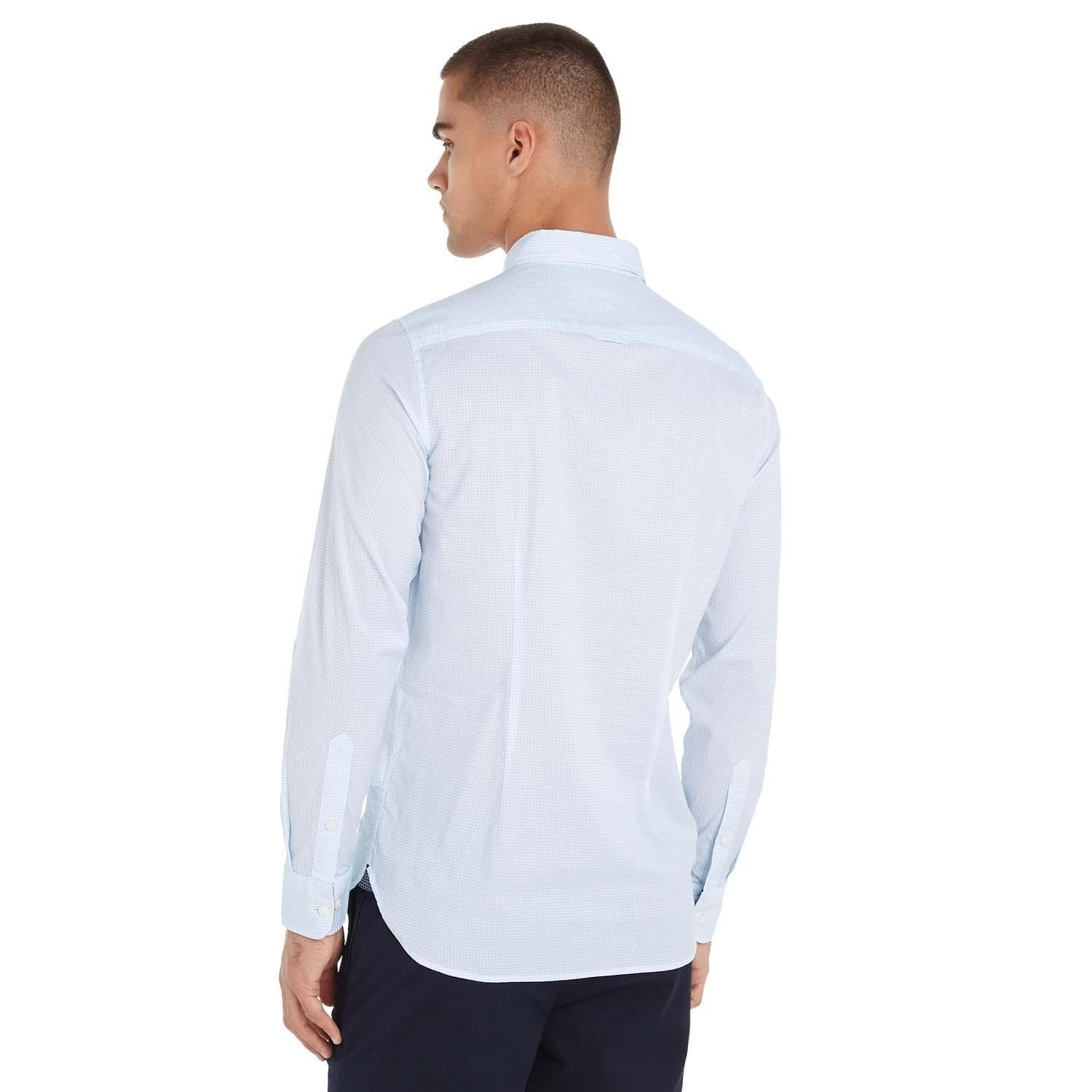 Blue - Tommy Hilfiger - Flex Micro Foulard Shirt - 2