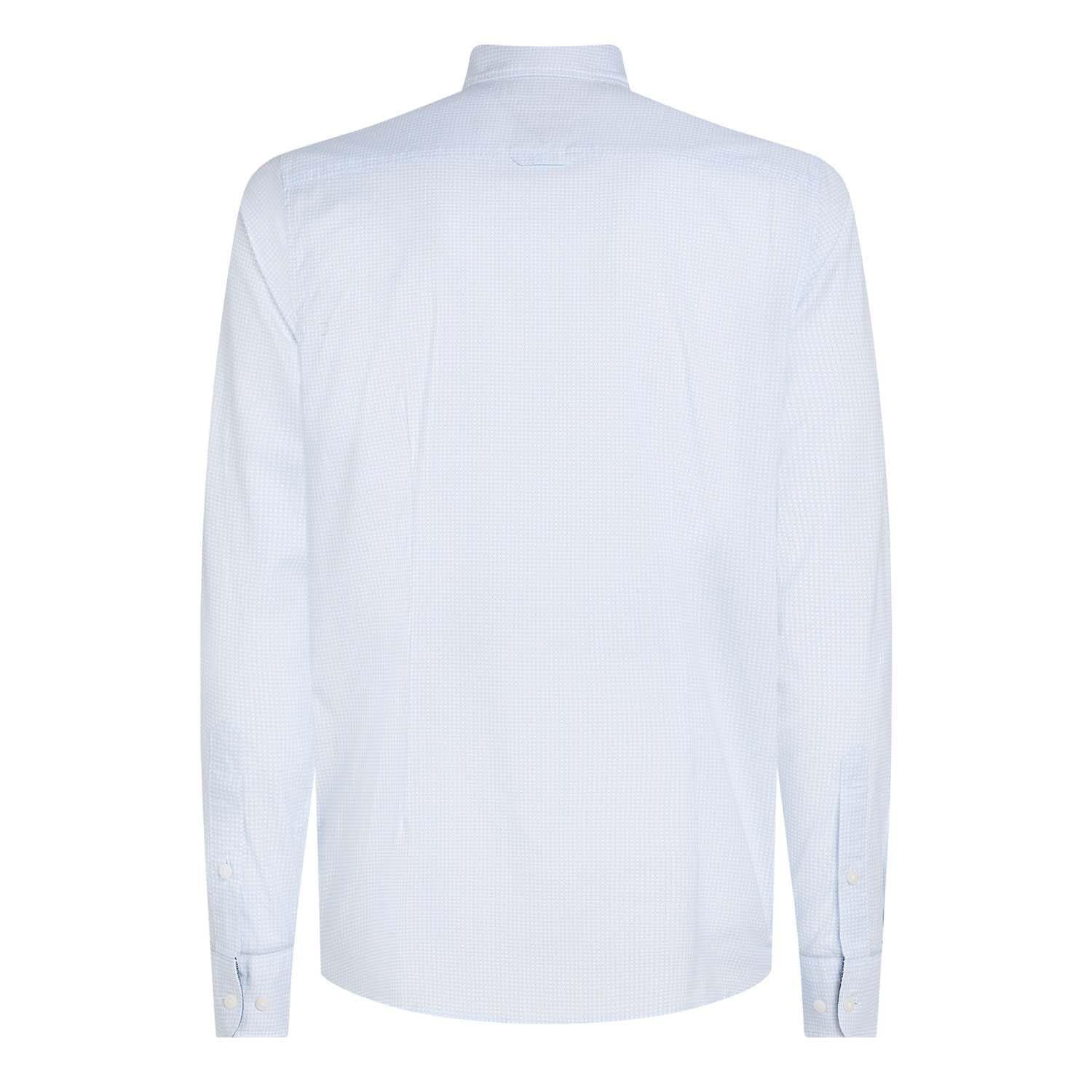 Blue - Tommy Hilfiger - Flex Micro Foulard Shirt - 5