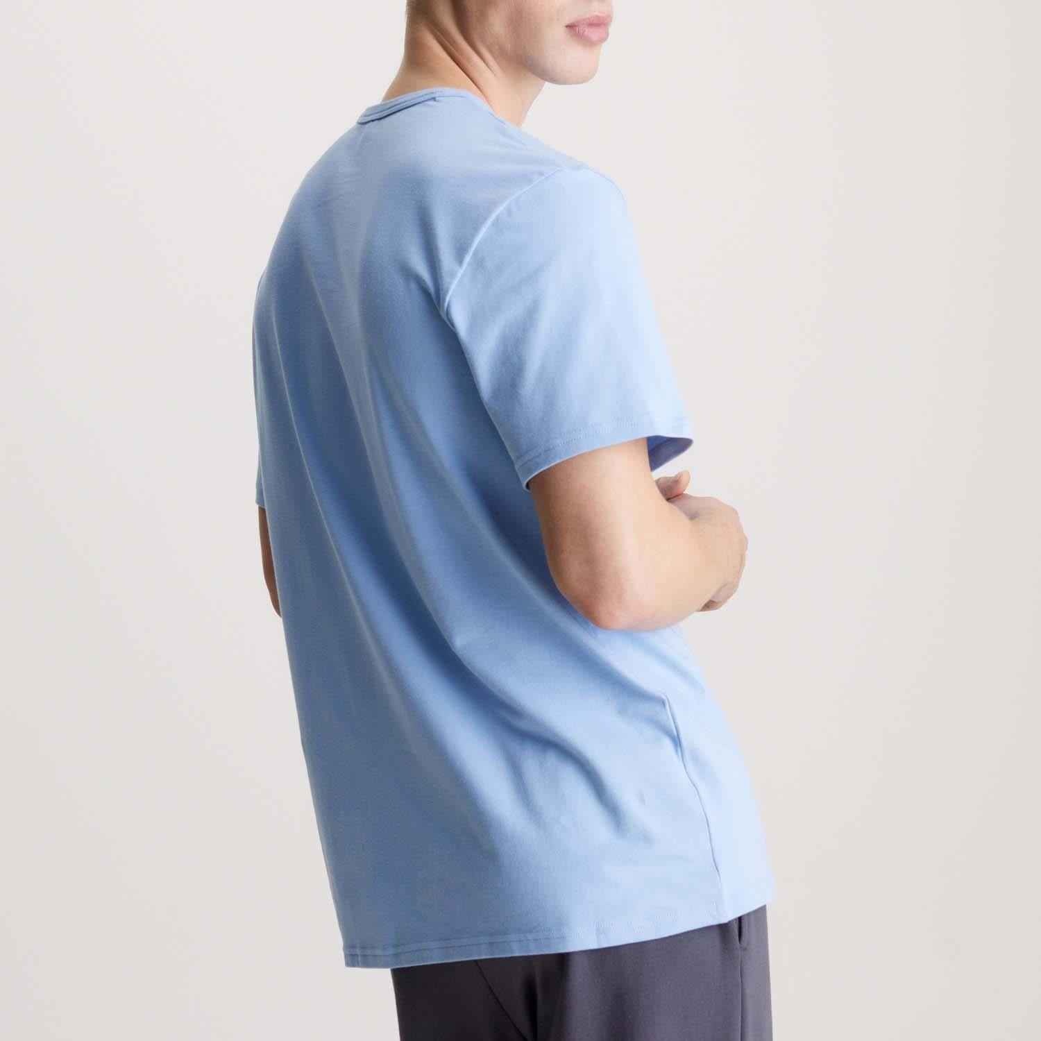 Blue - Calvin Klein - Crew Neck Lounge T-Shirt - 2