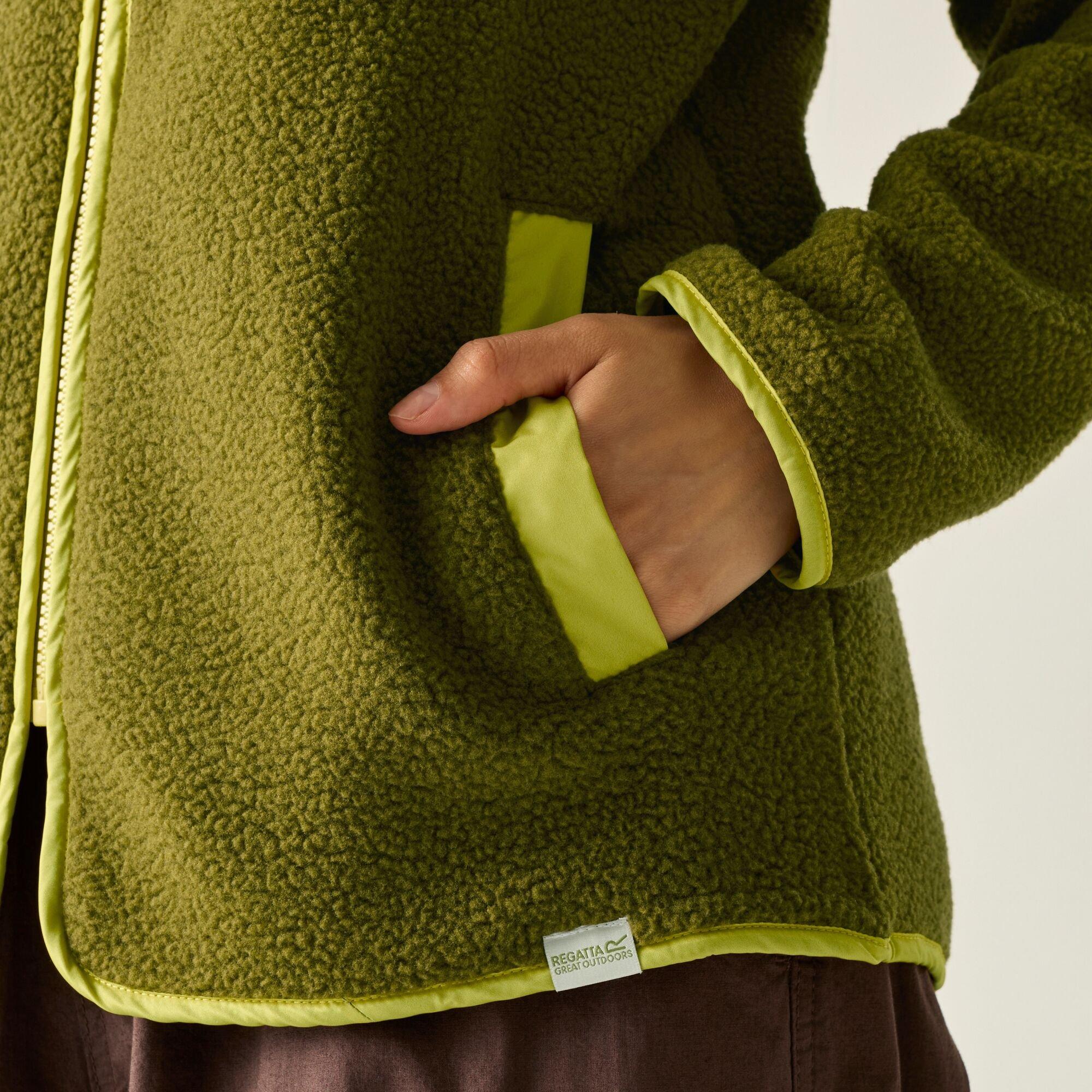 Fur Green/Eccli - Regatta - Womens Orla Print Borg Fleece - 6