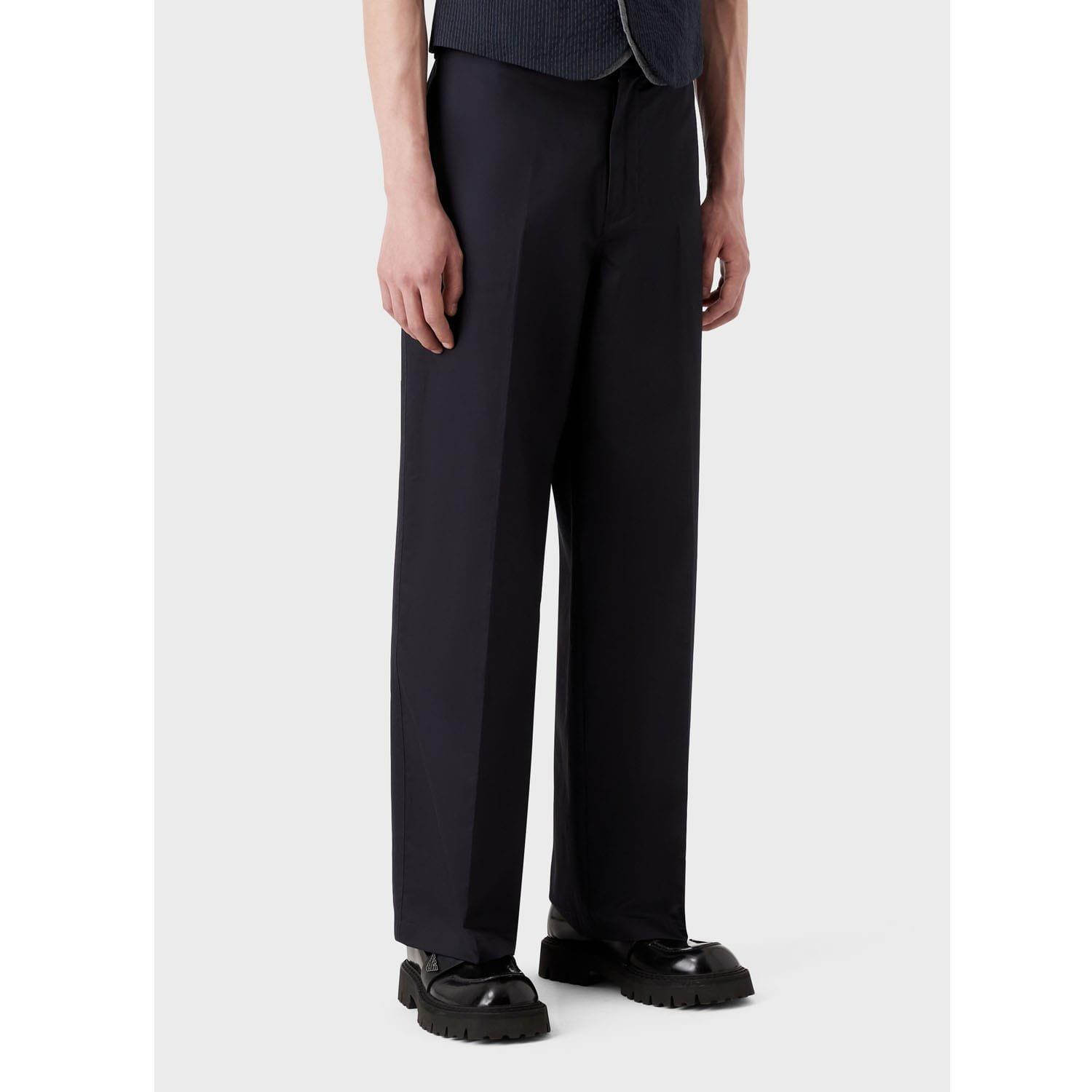 Navy - Emporio Armani - Trousers - 1