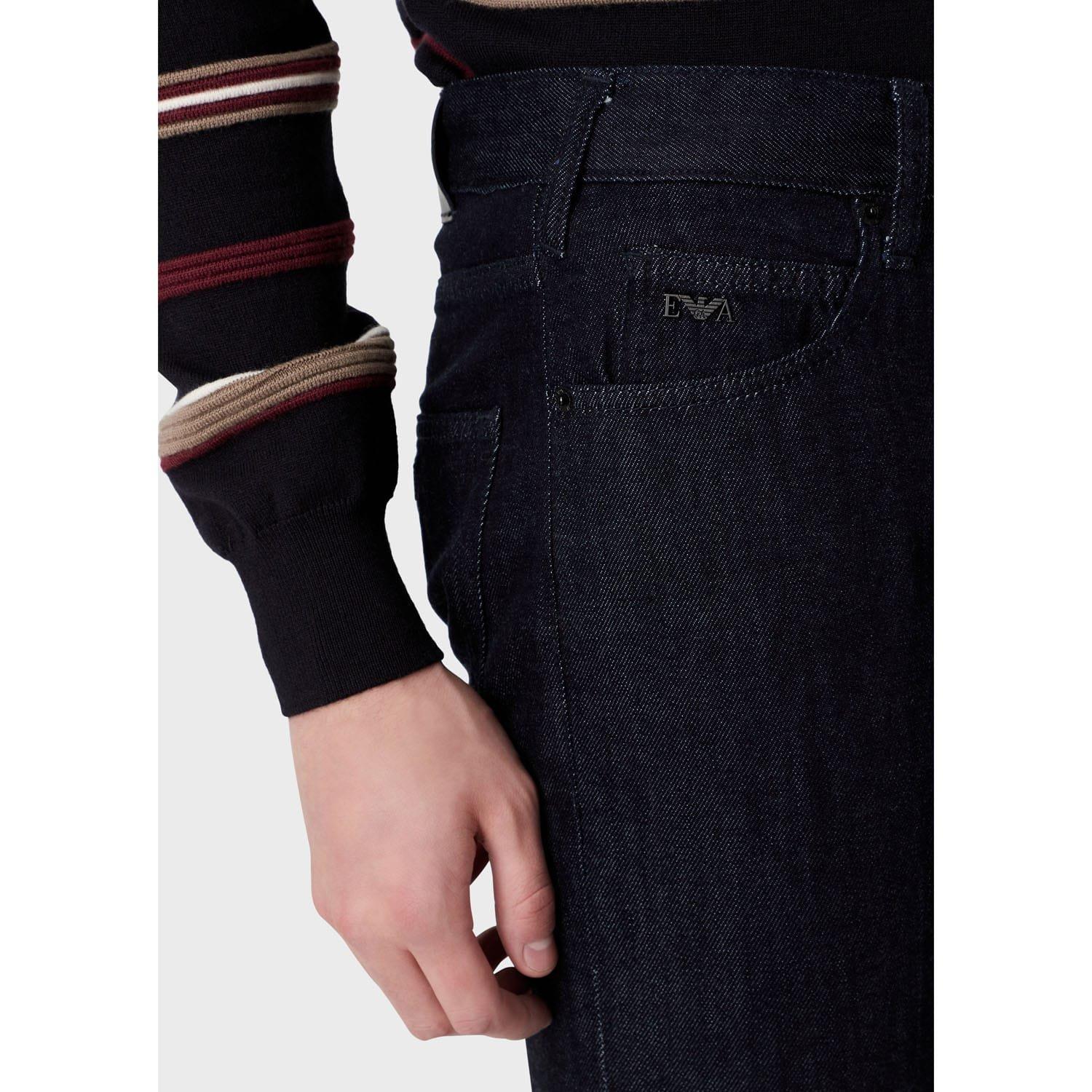 Blue - Emporio Armani - J45 Slim-Fit Jeans - 5