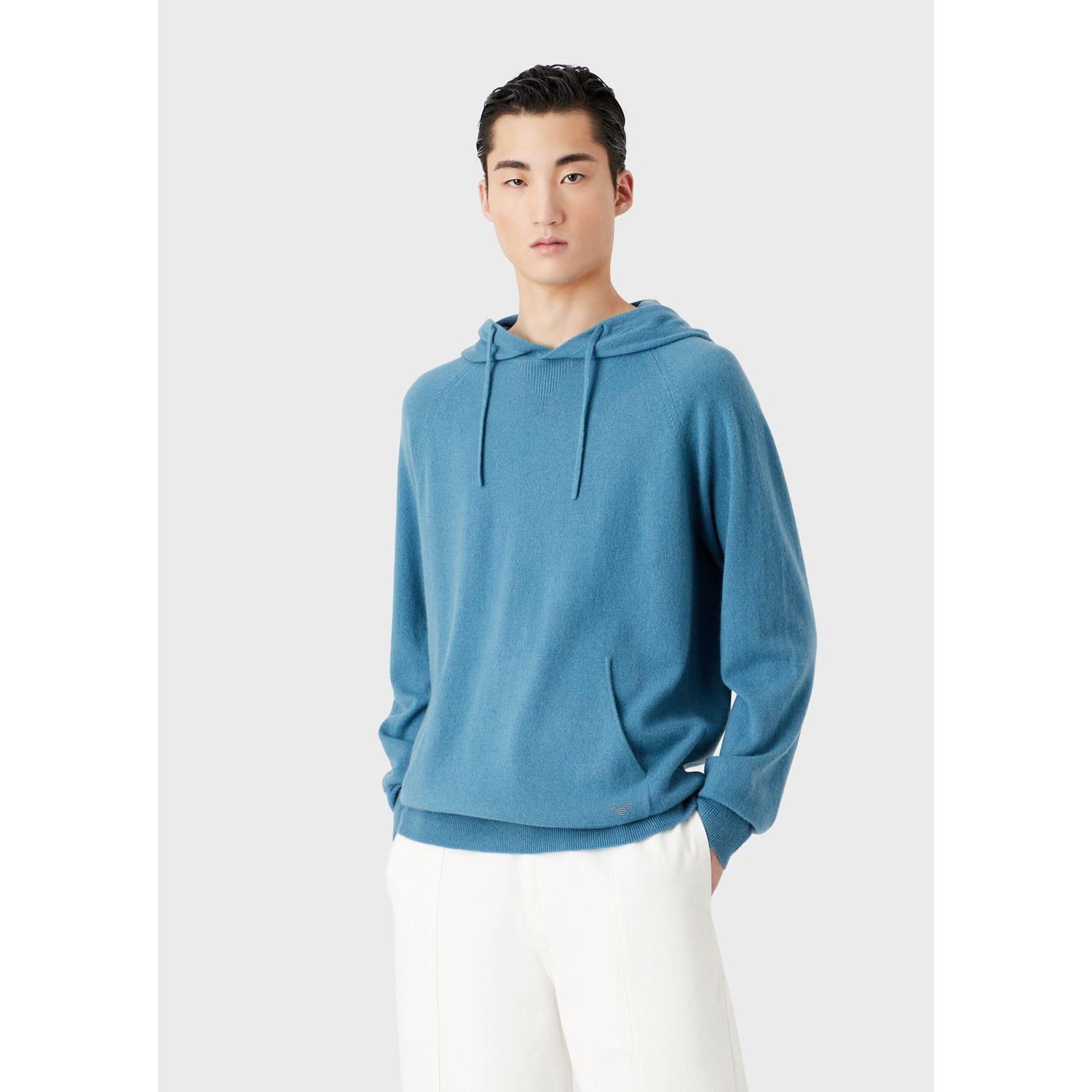 Blue - Emporio Armani - Pullover Hoodie - 1