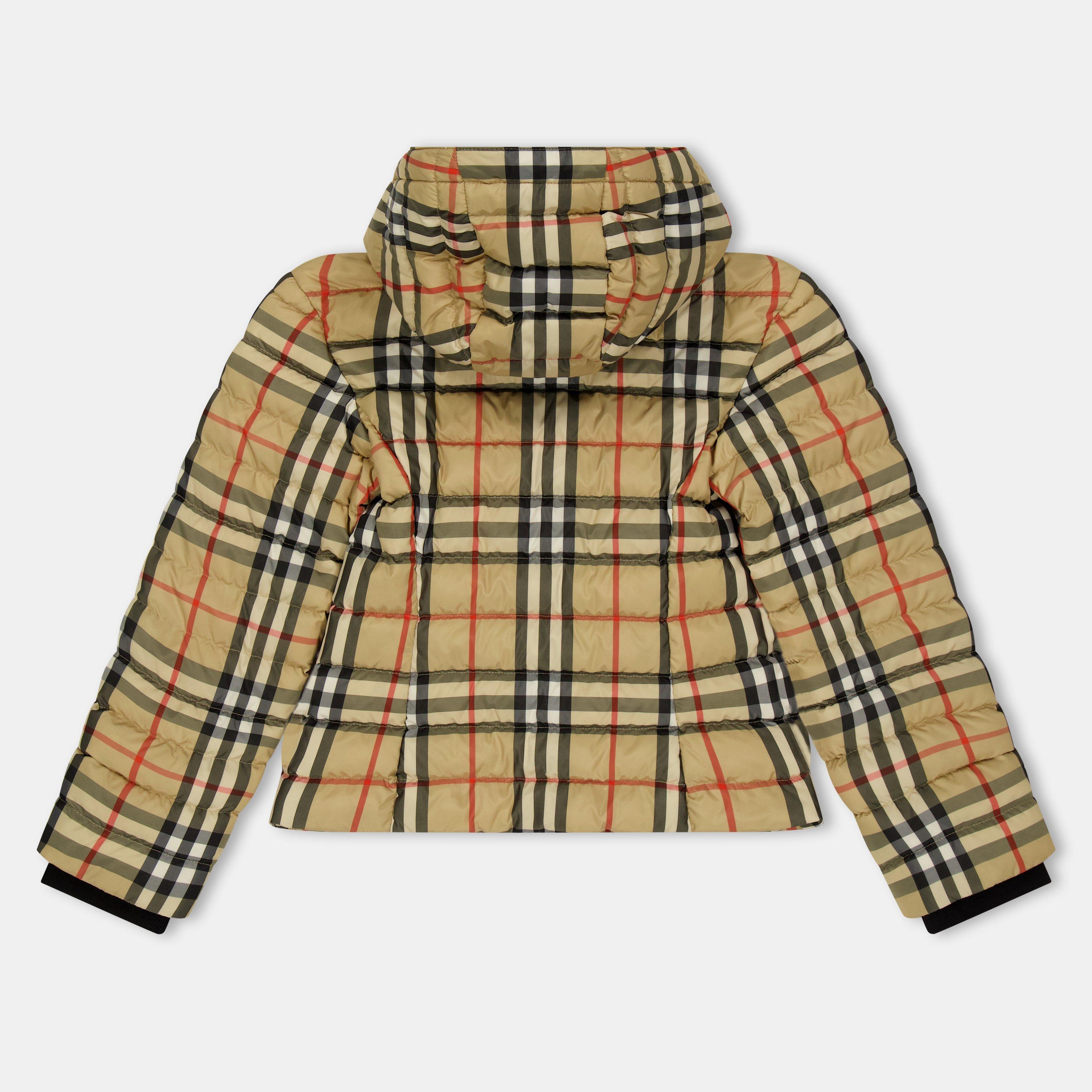 Beige B9368 - Burberry - Unisex Kids' Cecilia Quilted Weather-Resistant Short Puffer Jacket - 2