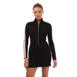 Palm Angels Jacquard Leopard Track Mini Dress