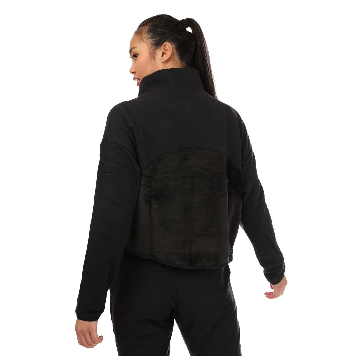 Black - Under Armour - UA Journey Fleece Mock Neck Top - 2