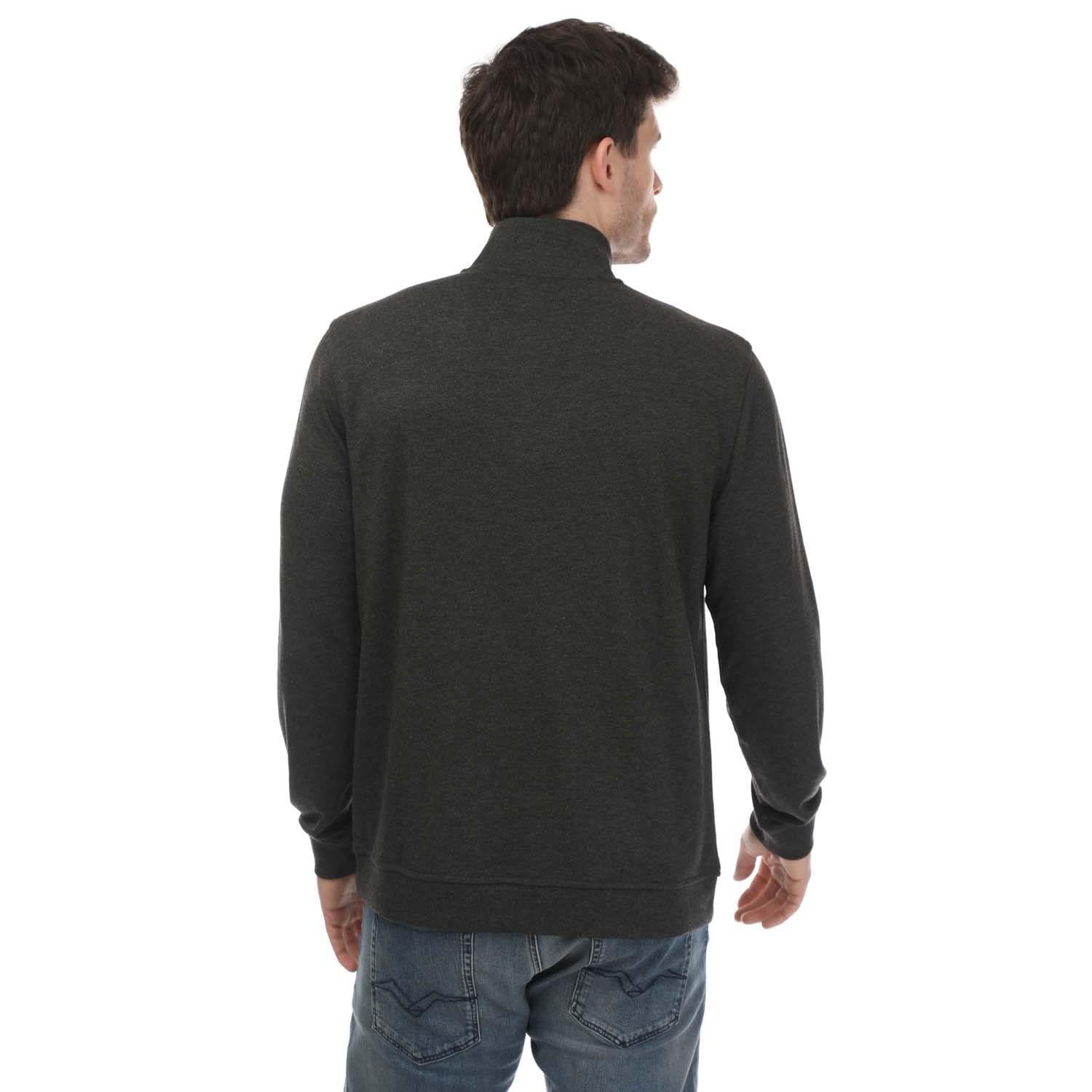 Navy - Ted Baker - Bits Textured Funnel Neck Sweater - 2