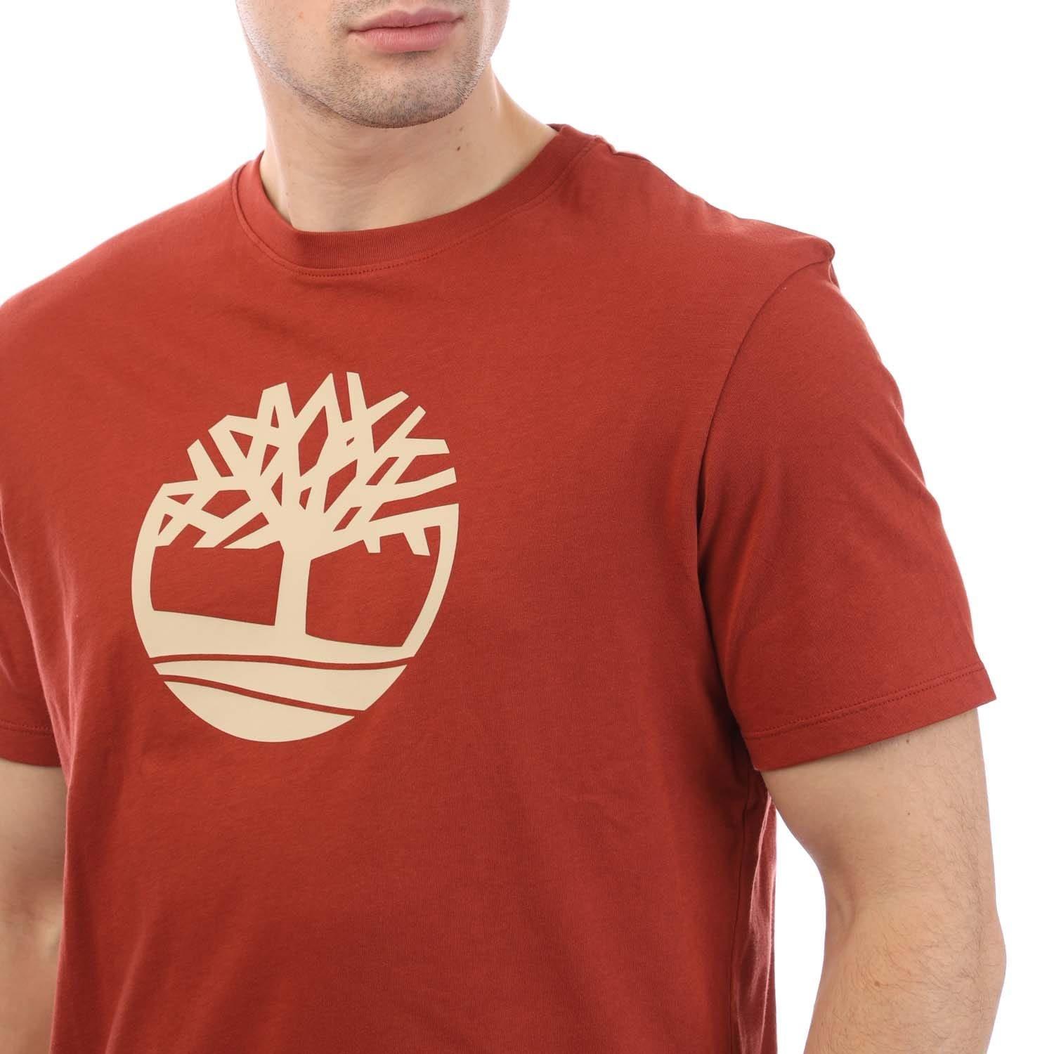 Red - Timberland - Kennebec River Tree Logo T-Shirt - 2