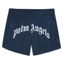 Palm Angels Curved Logo Shorts