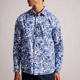 Ted Baker Uldale Long Sleeve Paisley Shirt