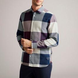 Ted Baker Neetly Long Sleeve Scale Check Shirt
