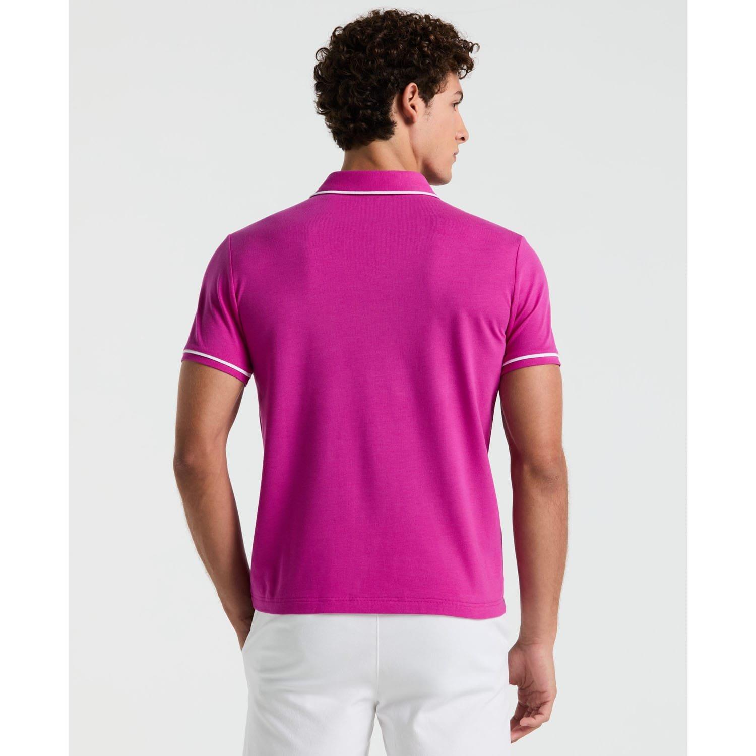 Purple - Original Penguin - Earl Pique Polo Shirt - 2