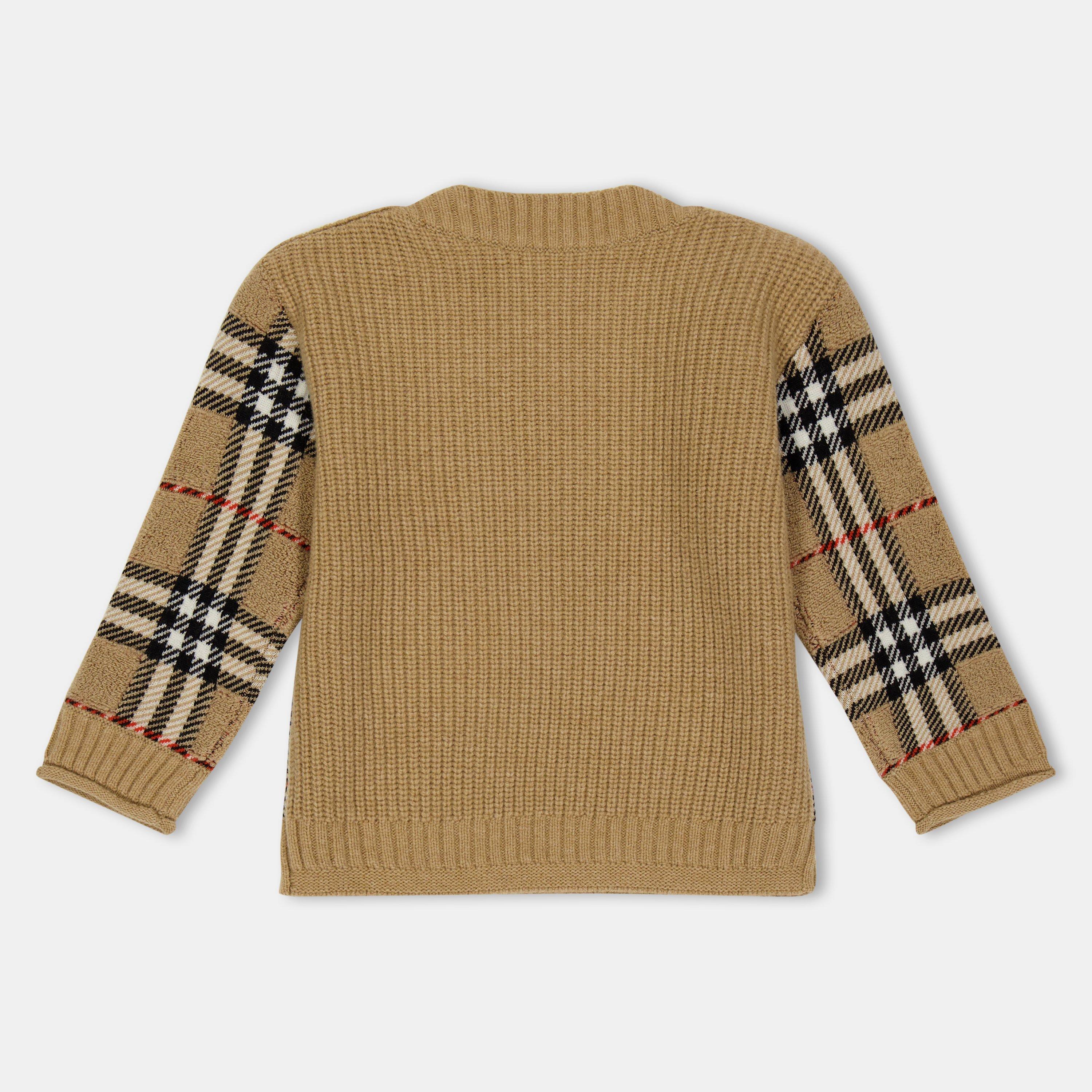 Beige B9368 - Burberry - Unisex Kids' Burb Patrick Knitted Top - 2