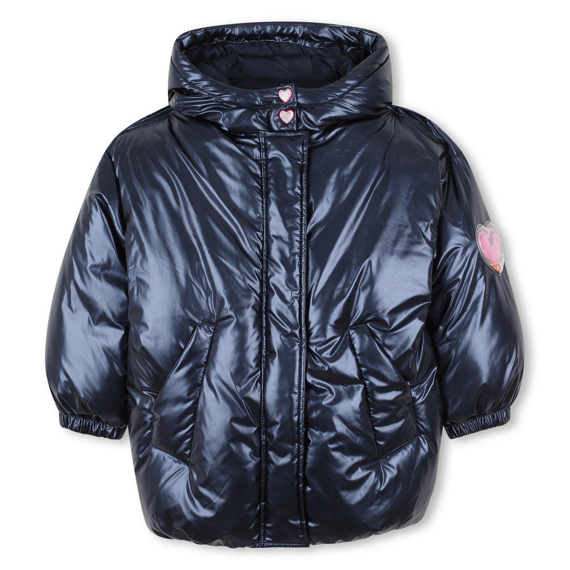 Billieblush Kids' Long Puffer Jacket - Navy 85T - Size 6Y