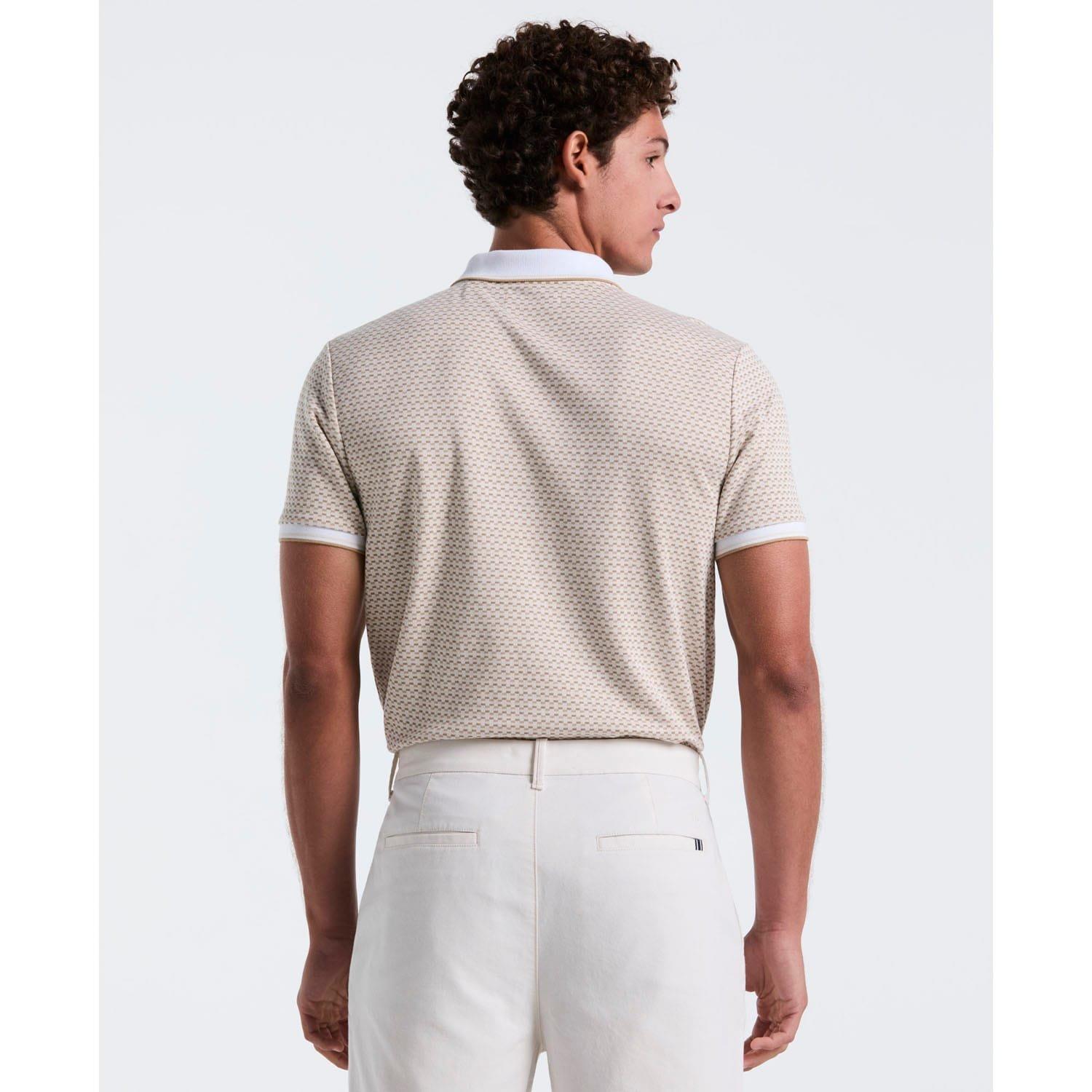 Cream - Original Penguin - Mini Jacquard Polo Shirt - 2