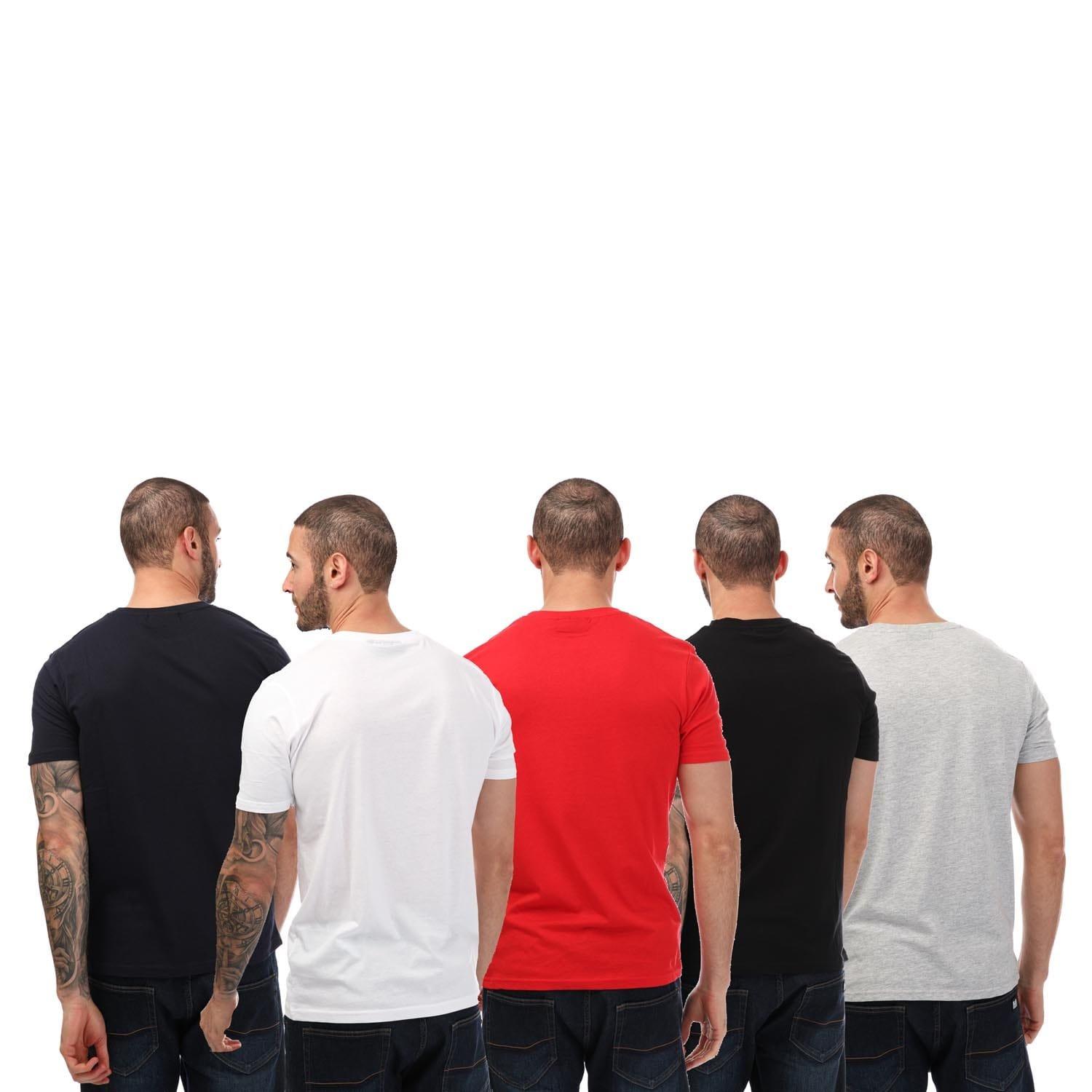 Multi Colour - Duck and Cover - Errington 5 Pack T-Shirts - 2