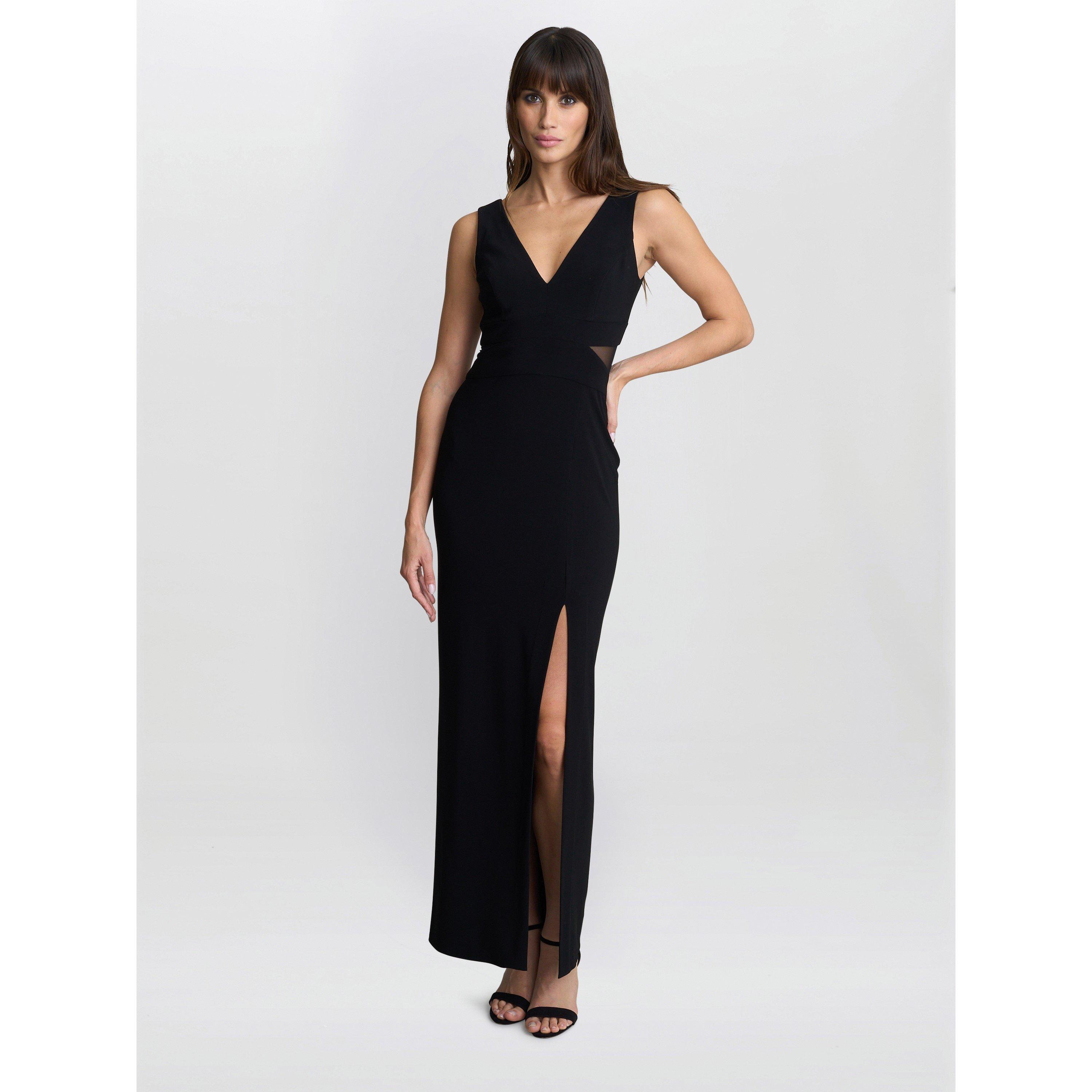 Black - Gina Bacconi - Women's Wendy Cut-Out Maxi Dress - 1