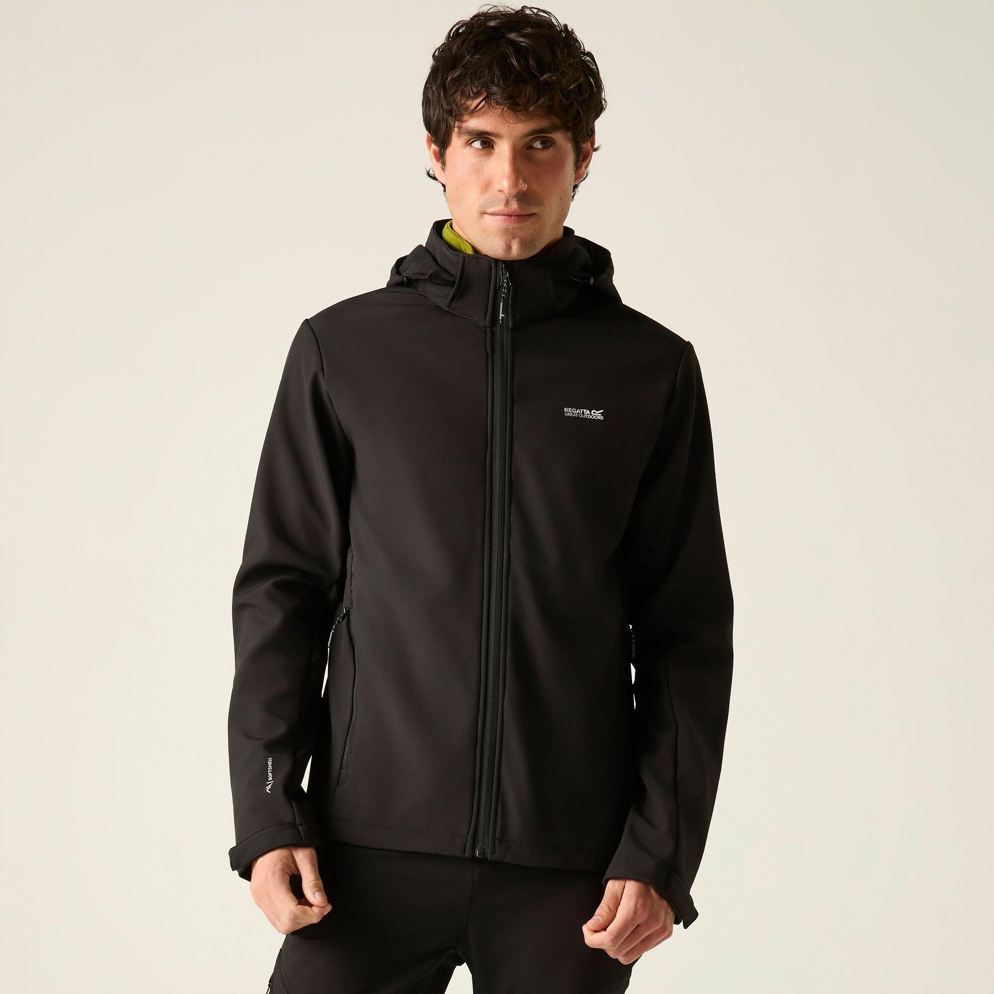 Black - Regatta - Mens Denvo Softshell Jacket - 2