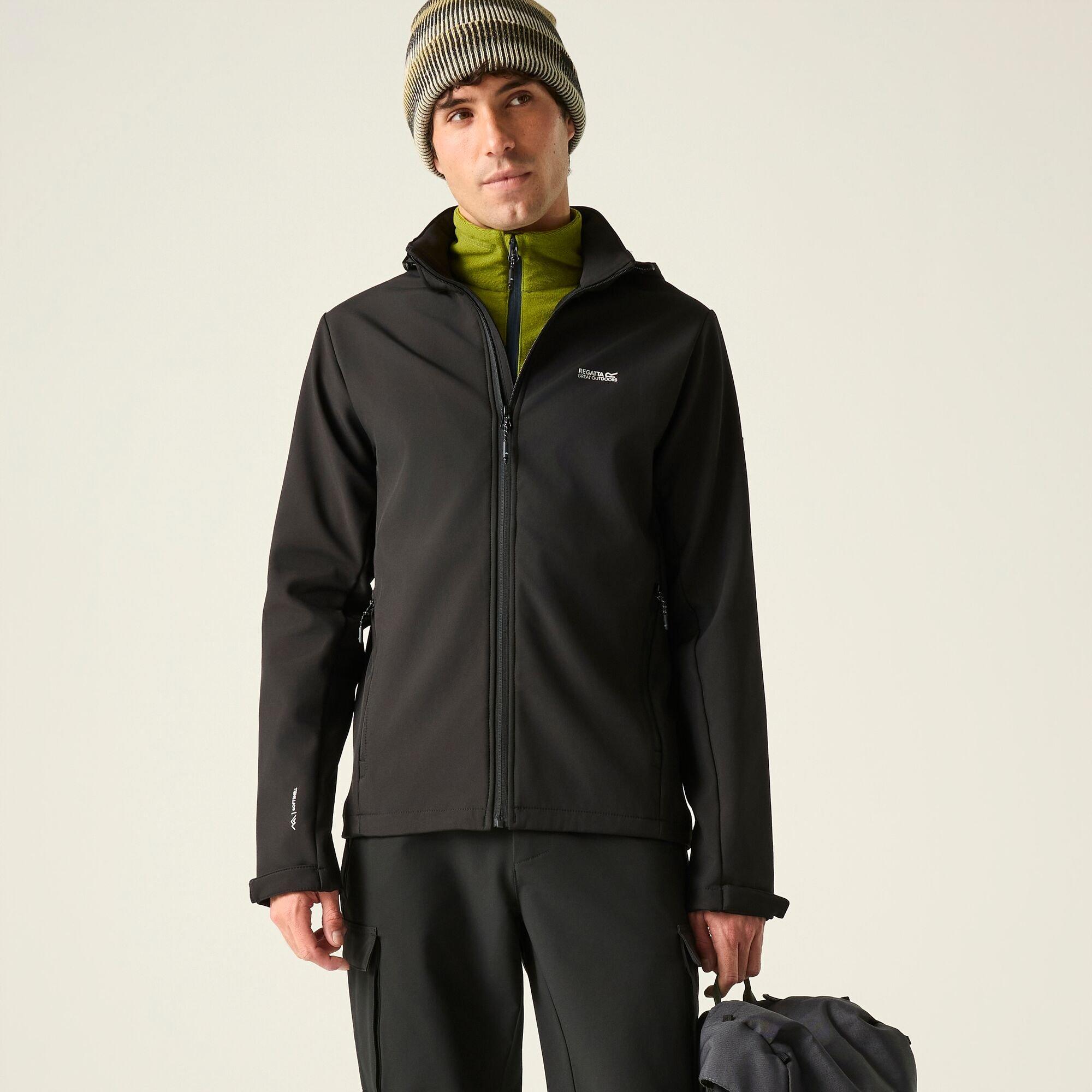 Black - Regatta - Mens Denvo Softshell Jacket - 5