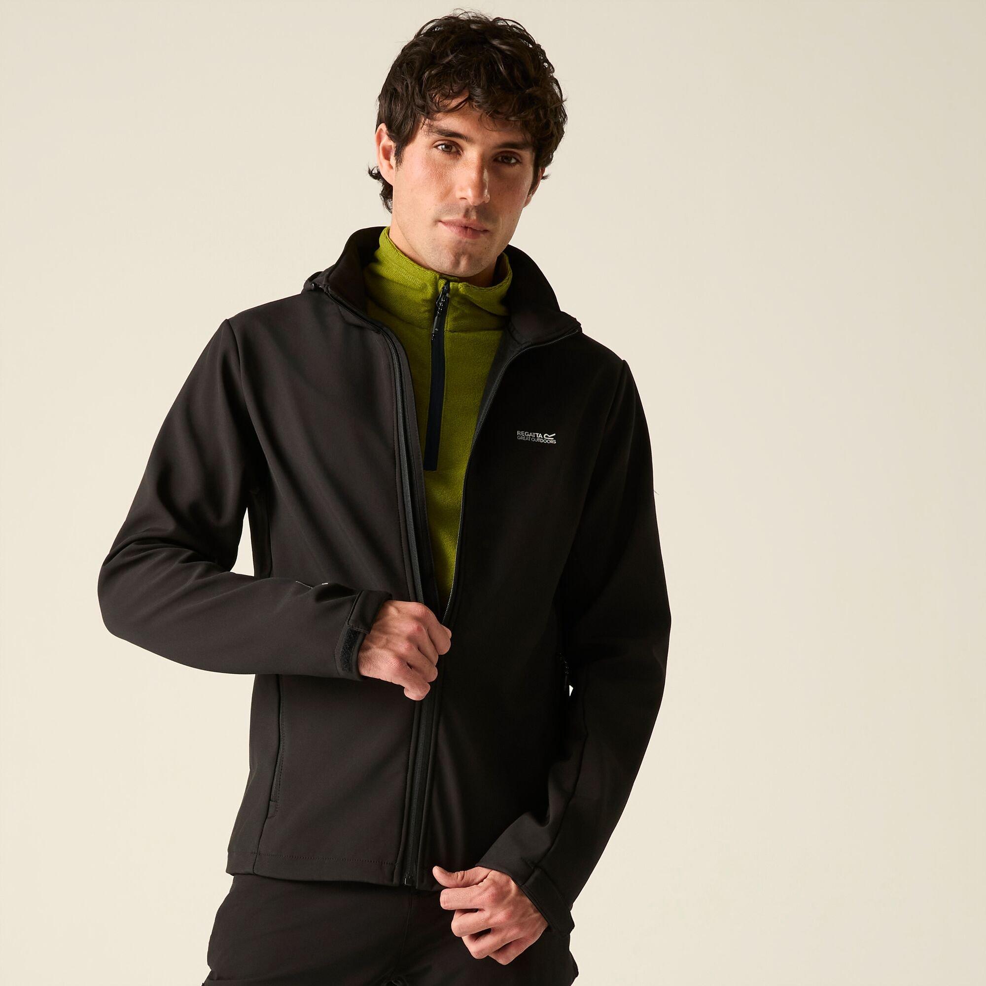 Black - Regatta - Mens Denvo Softshell Jacket - 7