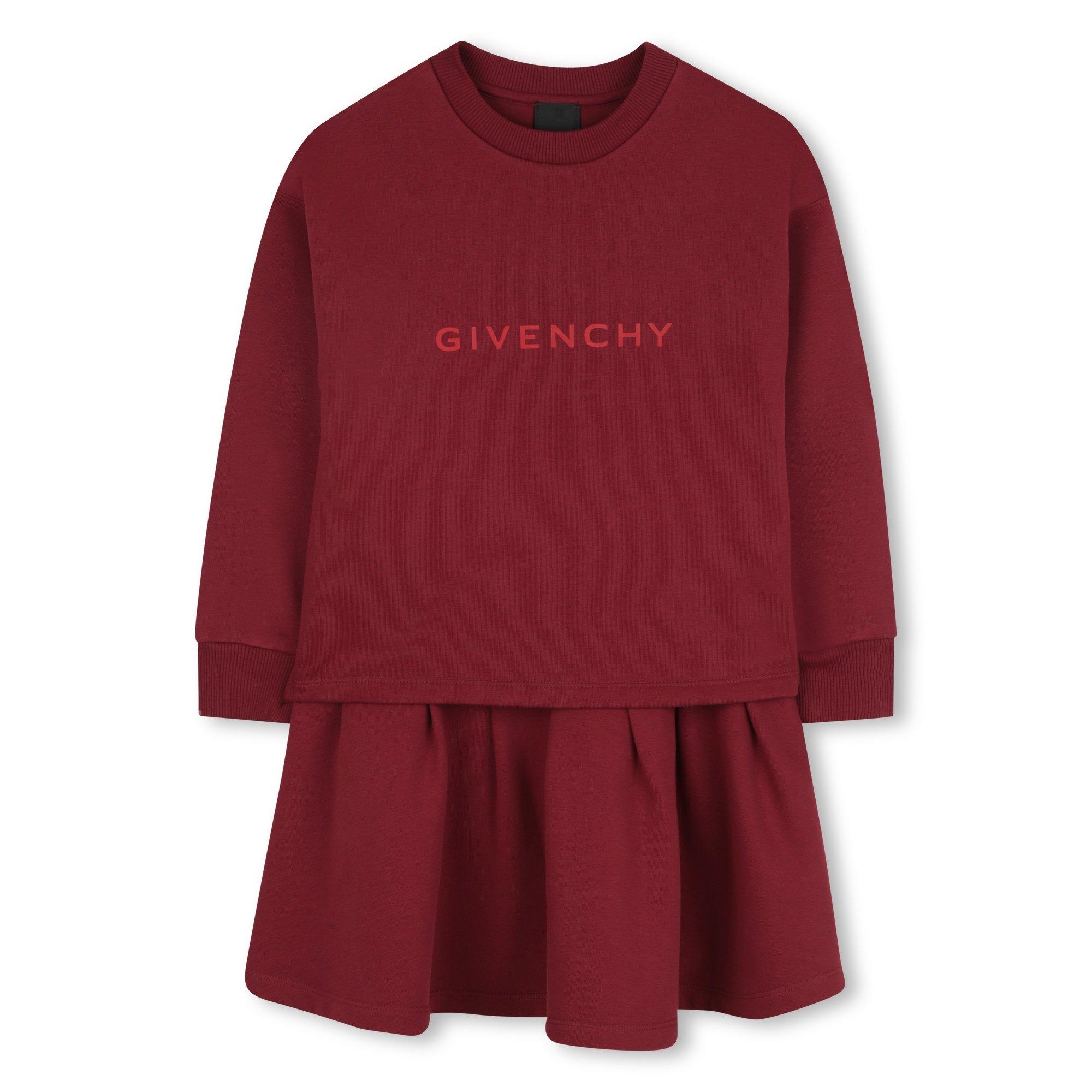 GIVENCHY Kids' Logo Knit Jumper Dress - Red 95C - Size 14Y