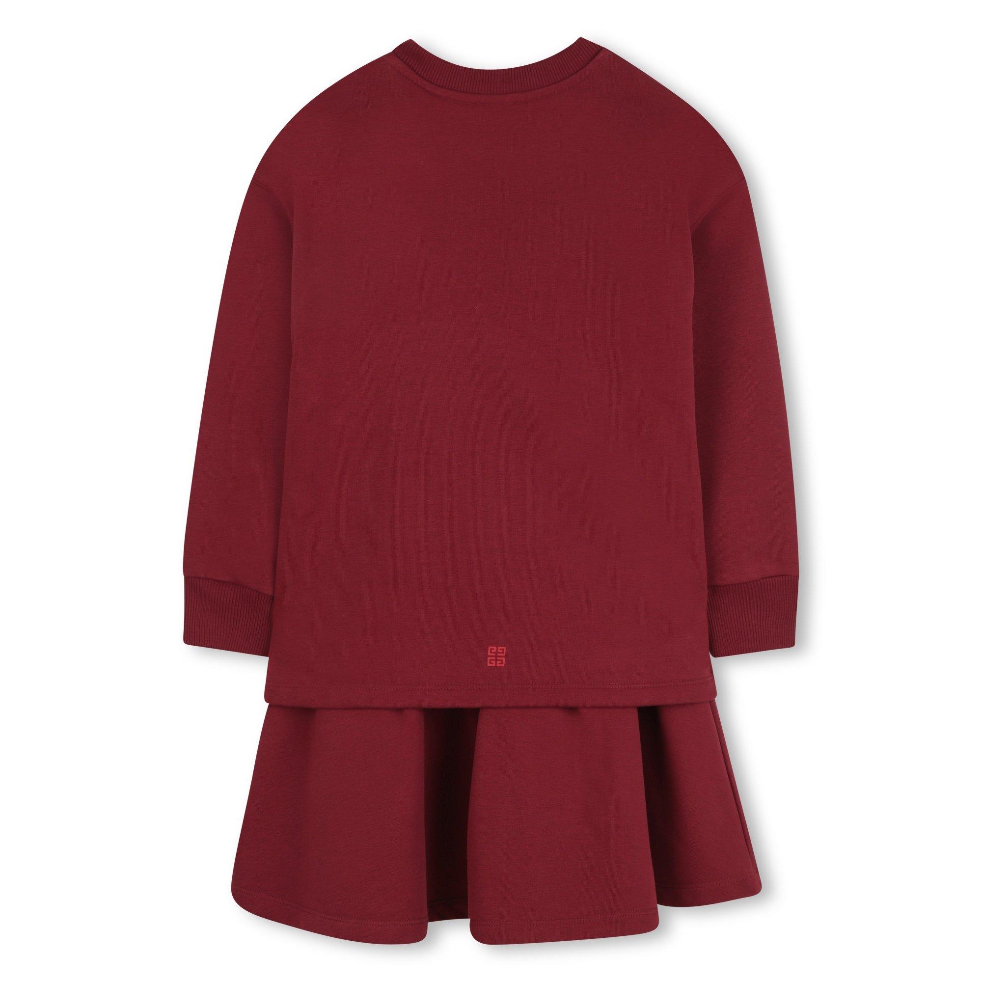 Red 95C - GIVENCHY - Kids' Logo Knit Jumper Dress - 2