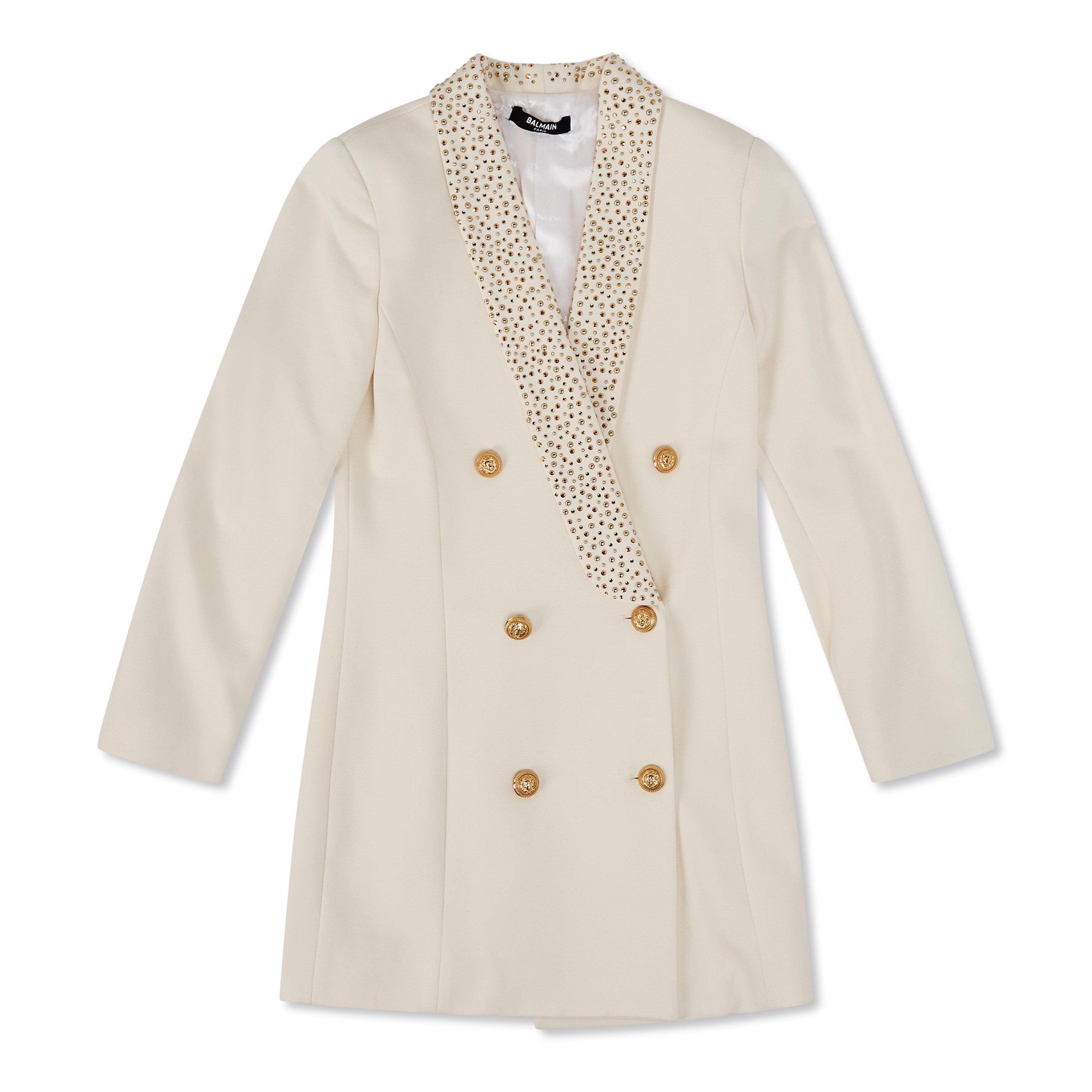 ivory - Balmain - Kids' Knitted Jumper Dress - 1