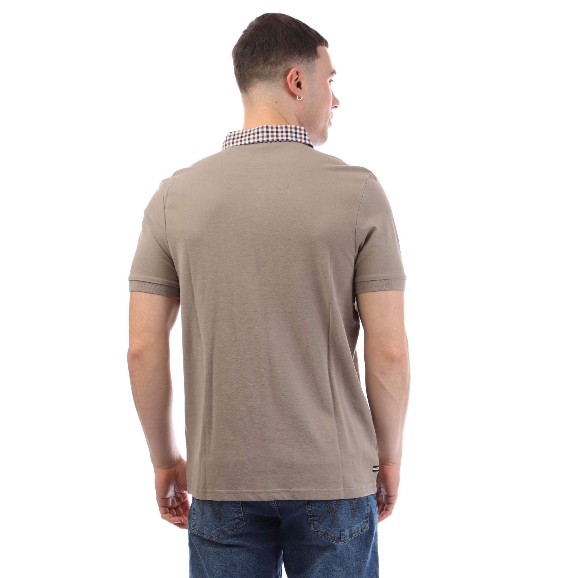 Stone - Weekend Offender - Nicks Check Collar Polo Shirt - 3