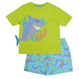 Studio Younger Younger Boys 3D Shark Shortie Pyjama Set