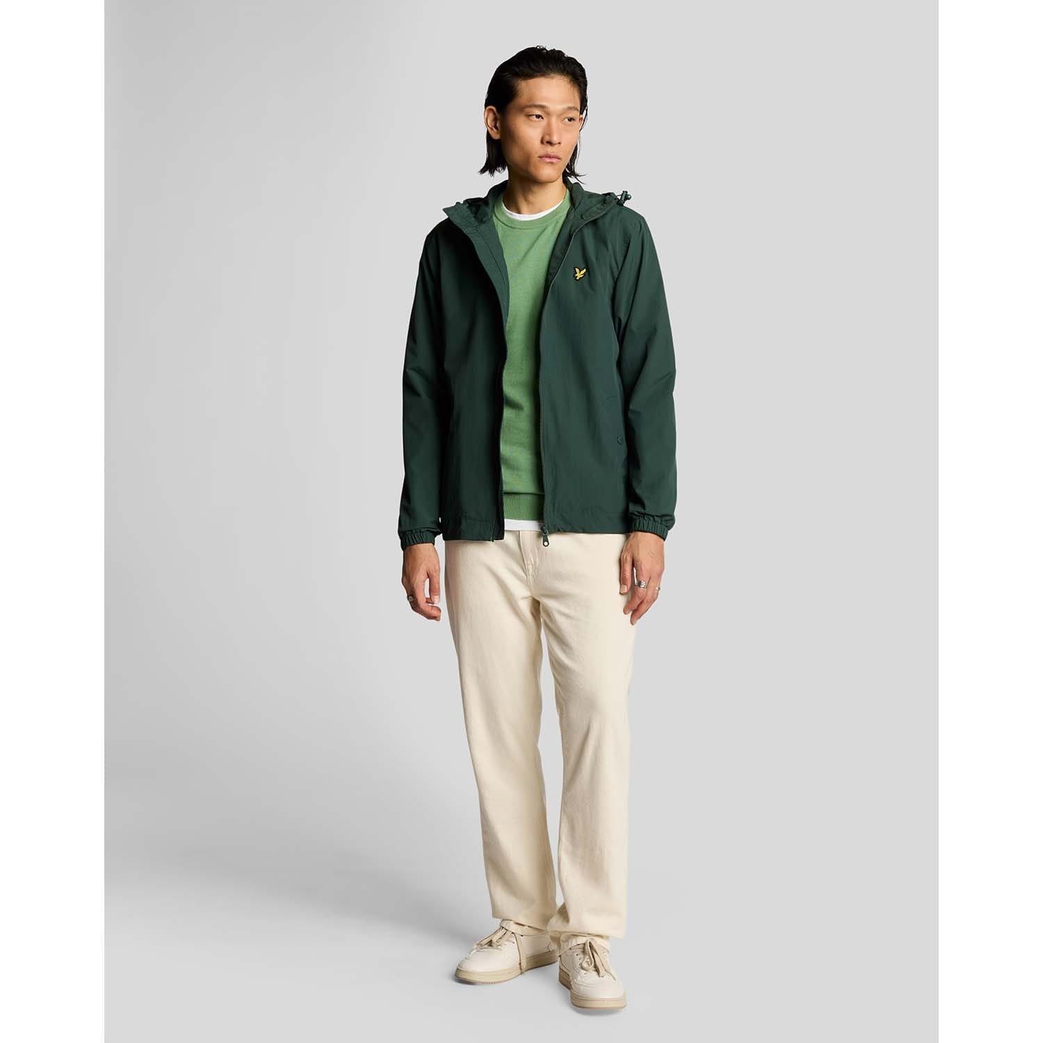 Green - Lyle and Scott - Cotton Crew Neck Jumper - 2