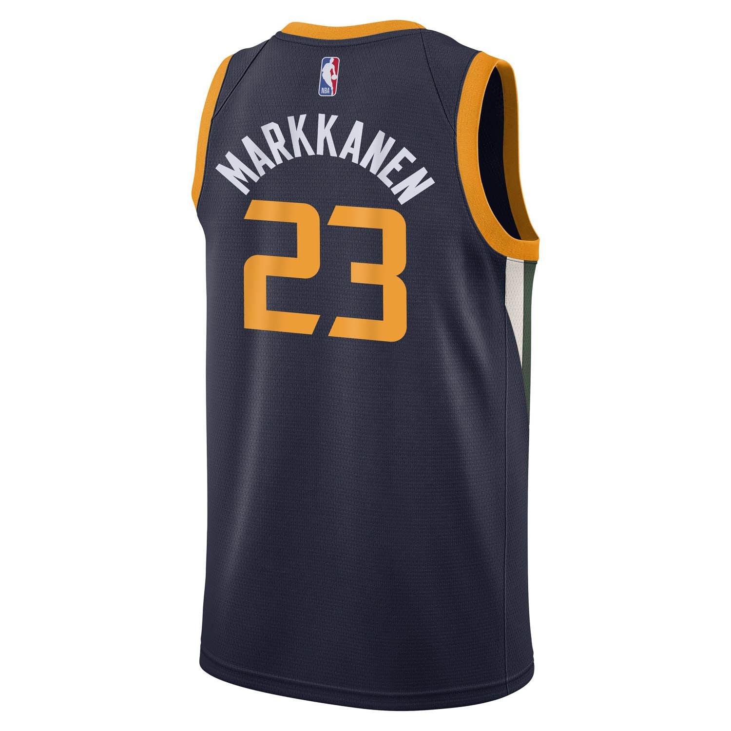 Black - Nike - Utah Jazz Lauri Markkanen #23 Jersey - 2