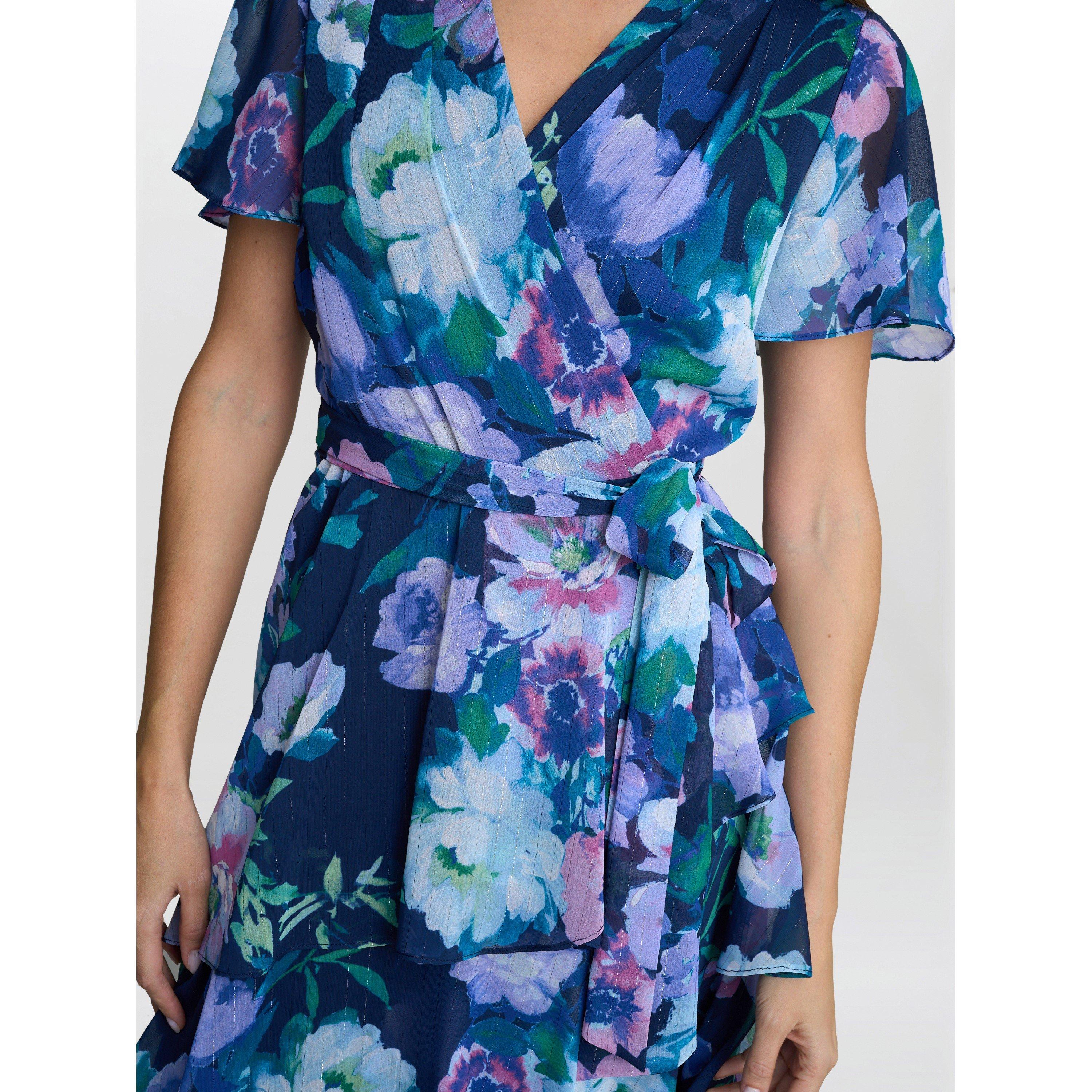 Multi - Gina Bacconi - Elizabeth Tiered Maxi Dress - 4