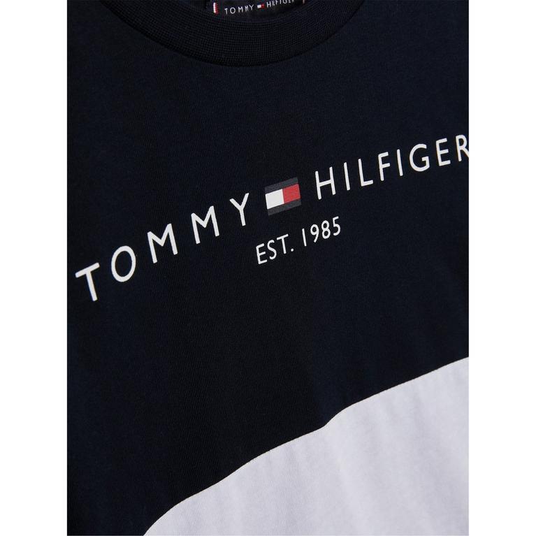 tommy hilfiger atlas shadow short sleeve jersey shirtdress - Tommy Hilfiger - ESSENTIAL COLORBLOCK SHORT SET - 4