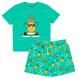 Studio Older Older Boys Pineapple Shortie Pyjama Set