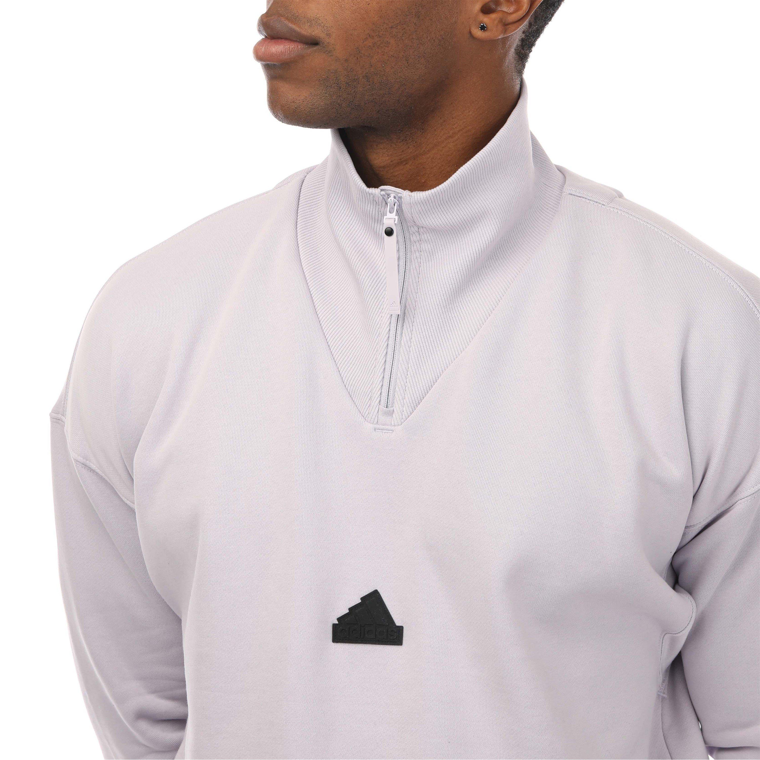 Flieder - adidas - Men's Quarter-Zip Sweatshirt - 3