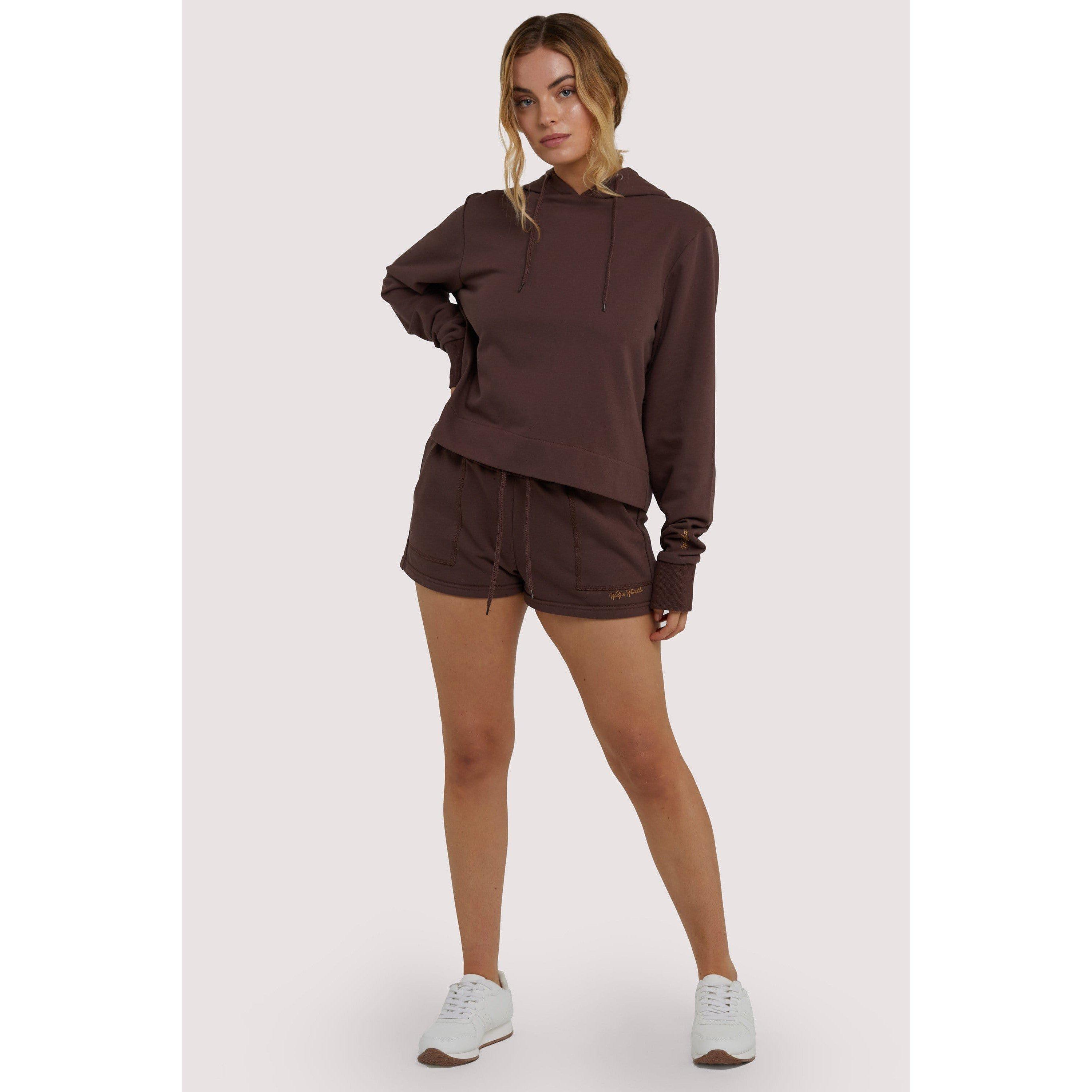 Brown - Wolf and Whistle - Brown Tie Waist Shorts - 3