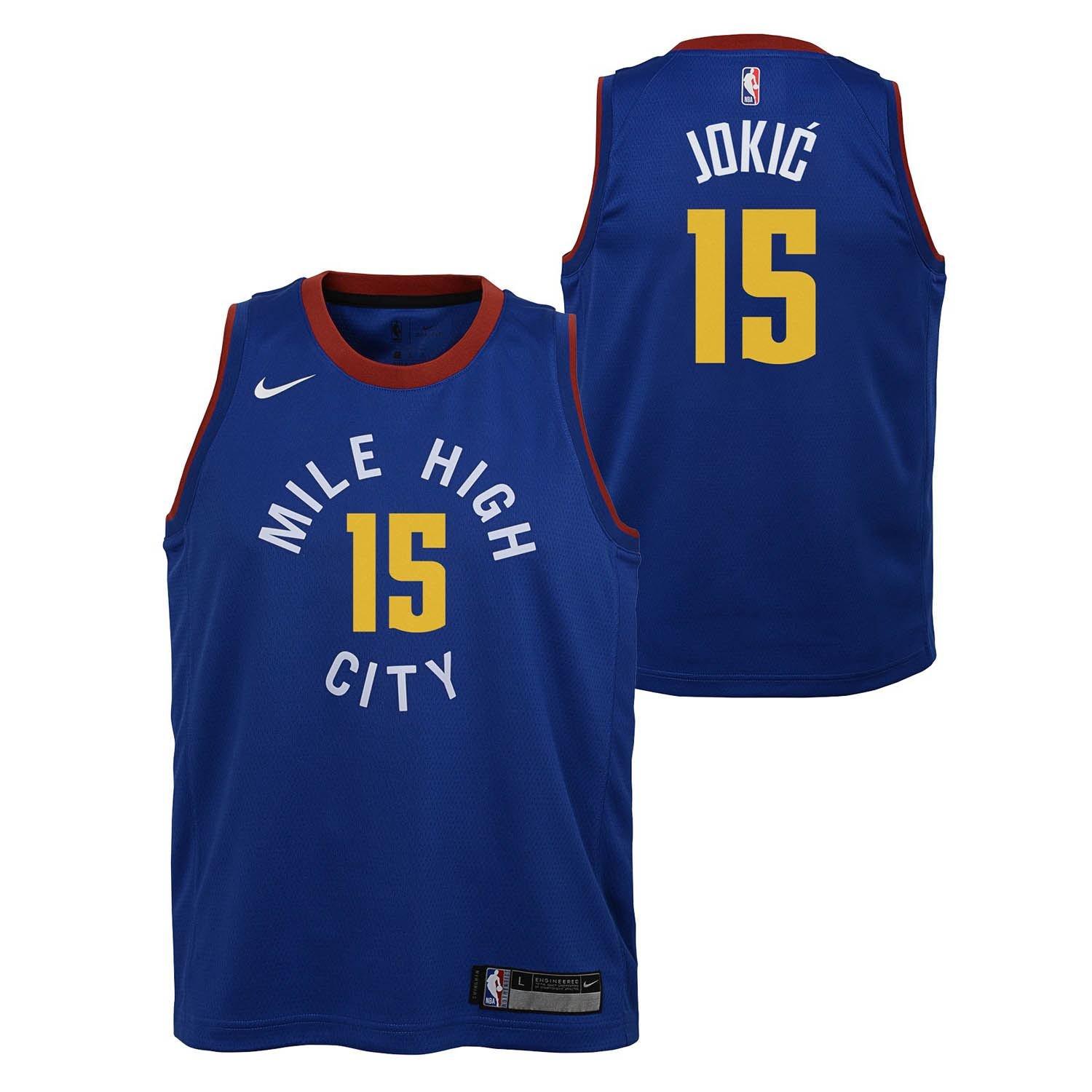 Blue - Nike - Denver Nuggets Nikola Jokic #15 jersey - 3