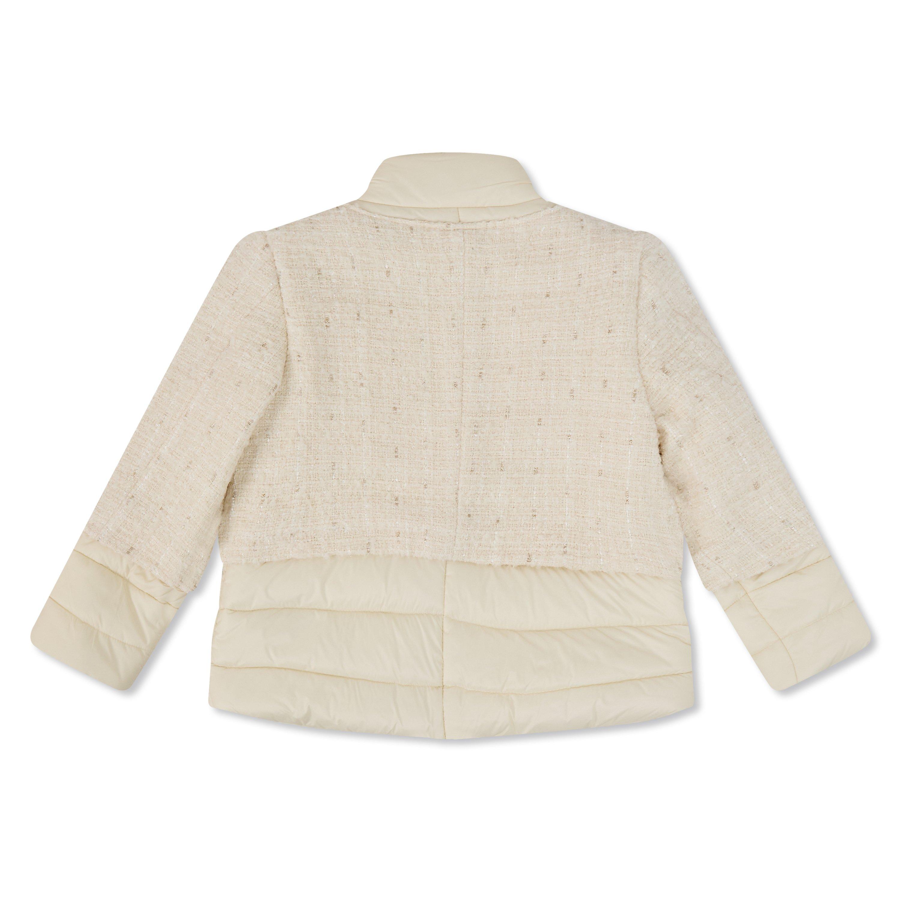 ivory - Balmain - Kids' Logo Quilted Jacket - 2