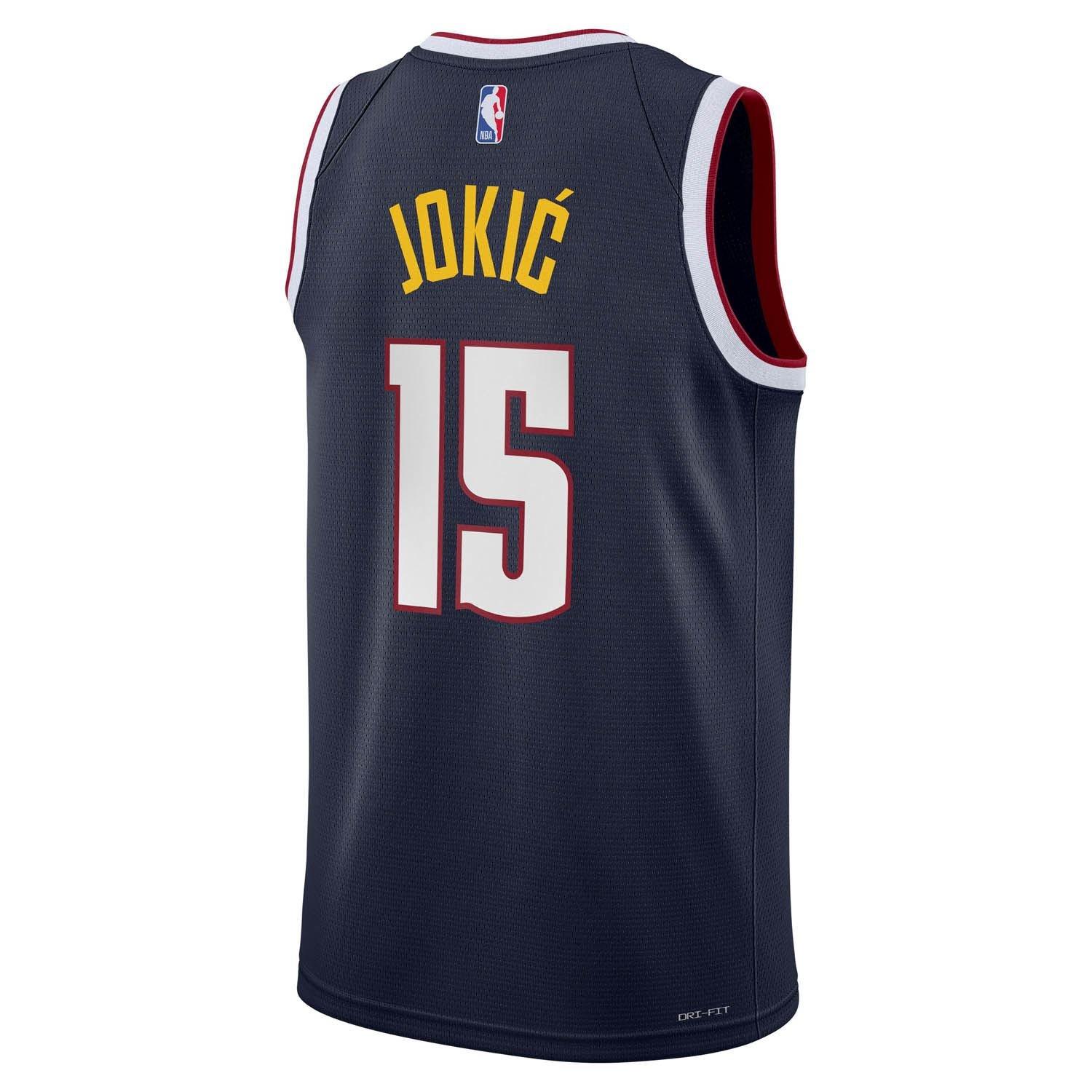 Blue - Nike - Denver Nuggets Nikola Jokic #15 Jersey - 2